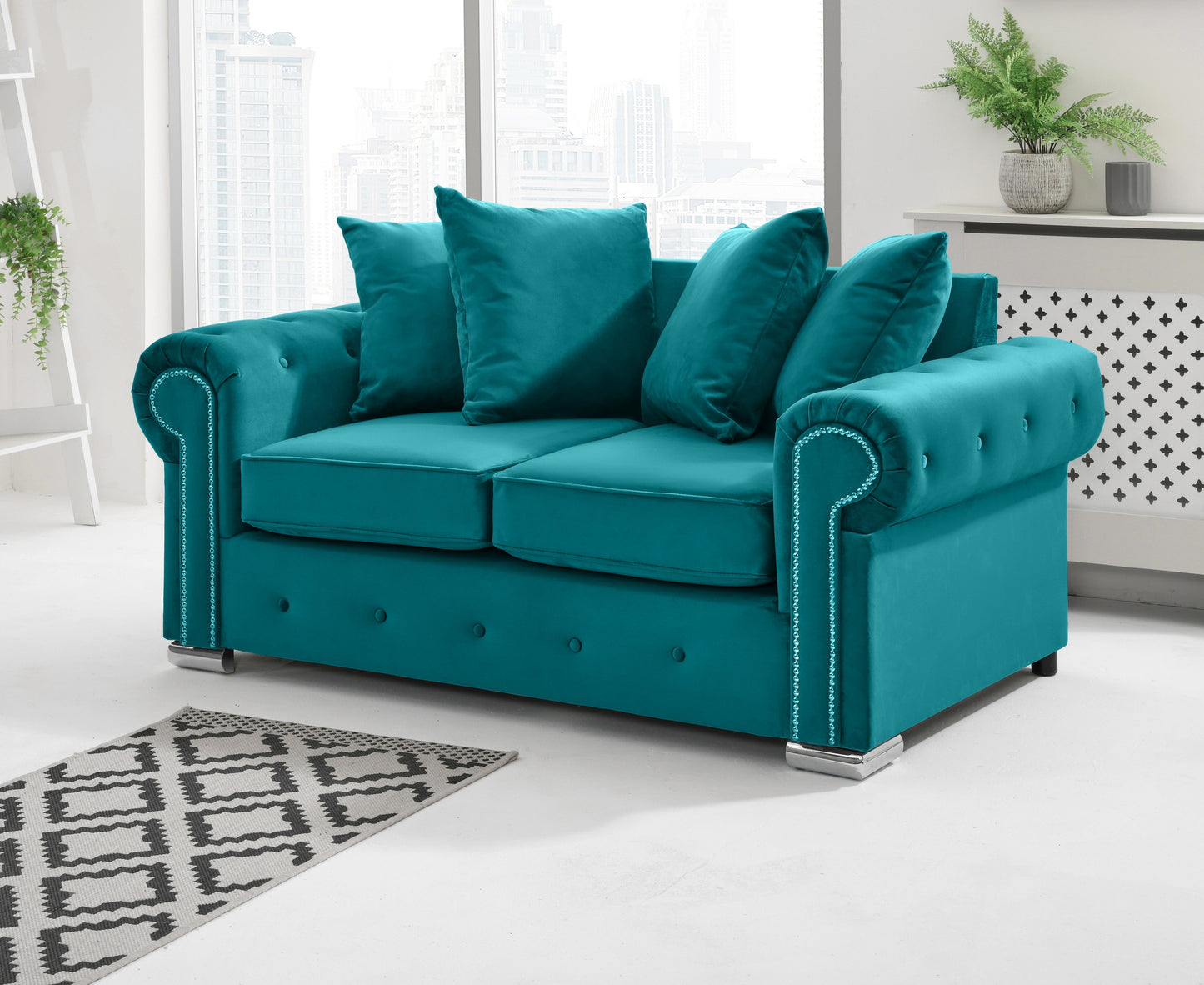 Olympia 3+2 Scatterback 2 Seater Turquoise