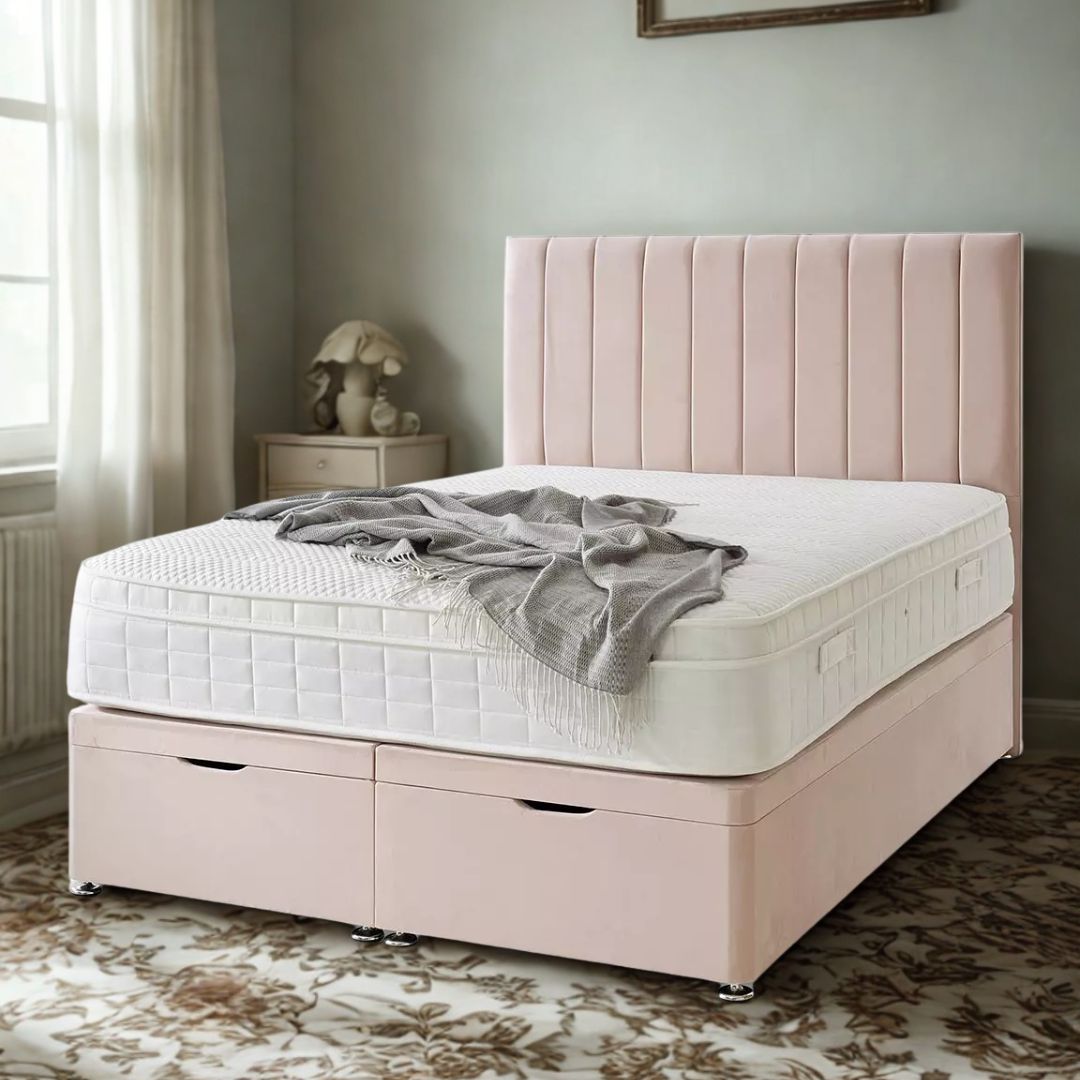 Blush Harmony Divan Bed A.R FURNITURE UK