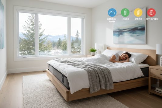 Best mattress for back pain in Canada 2026 – memory foam, hybrid, spring, and orthopedic mattress options for comfortable sleep