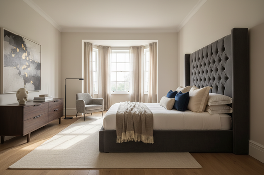 Luxury Florida Ottoman Bed with Storage and Buttoned Headboard UK