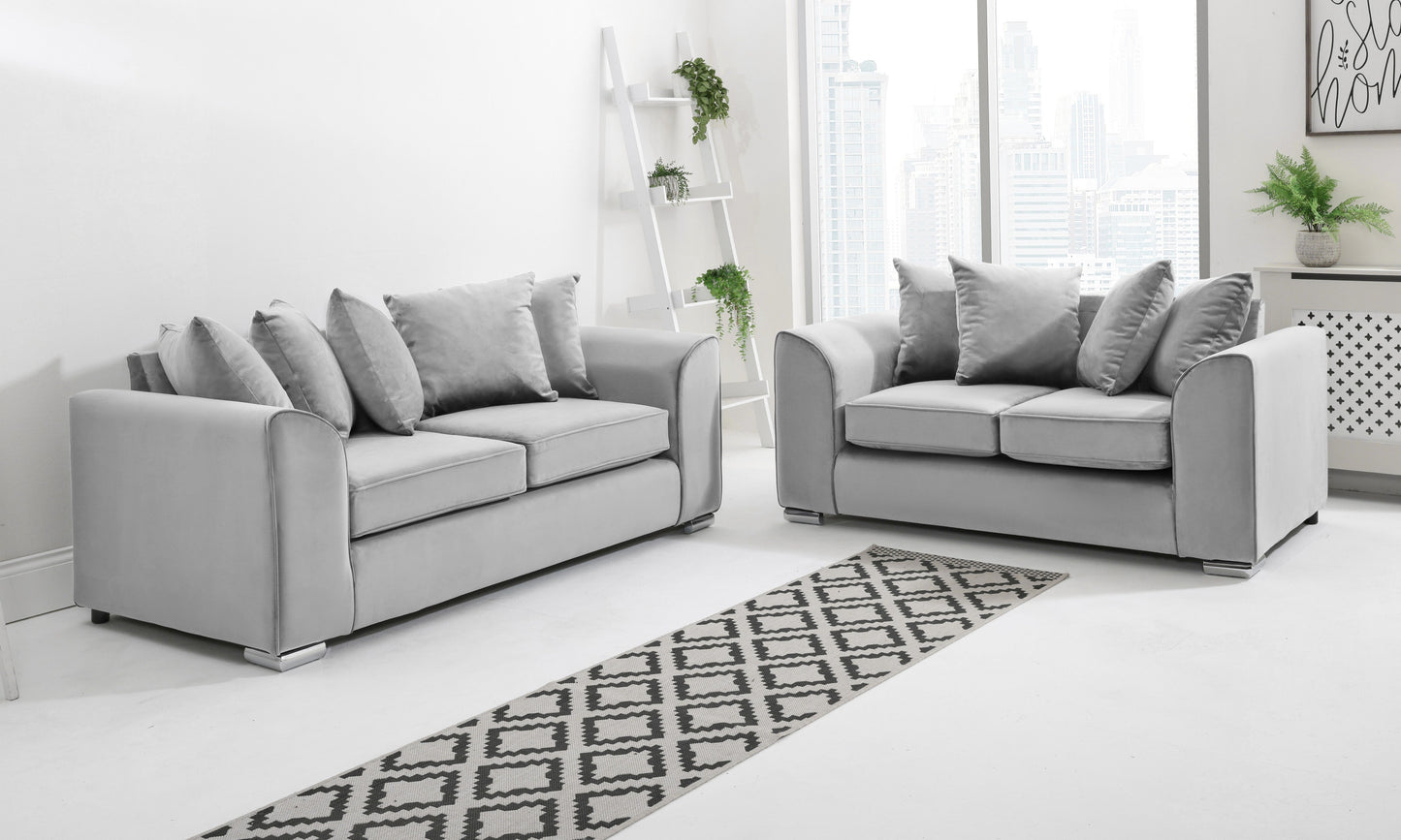 Dylan 3+2 Scatterback Silver