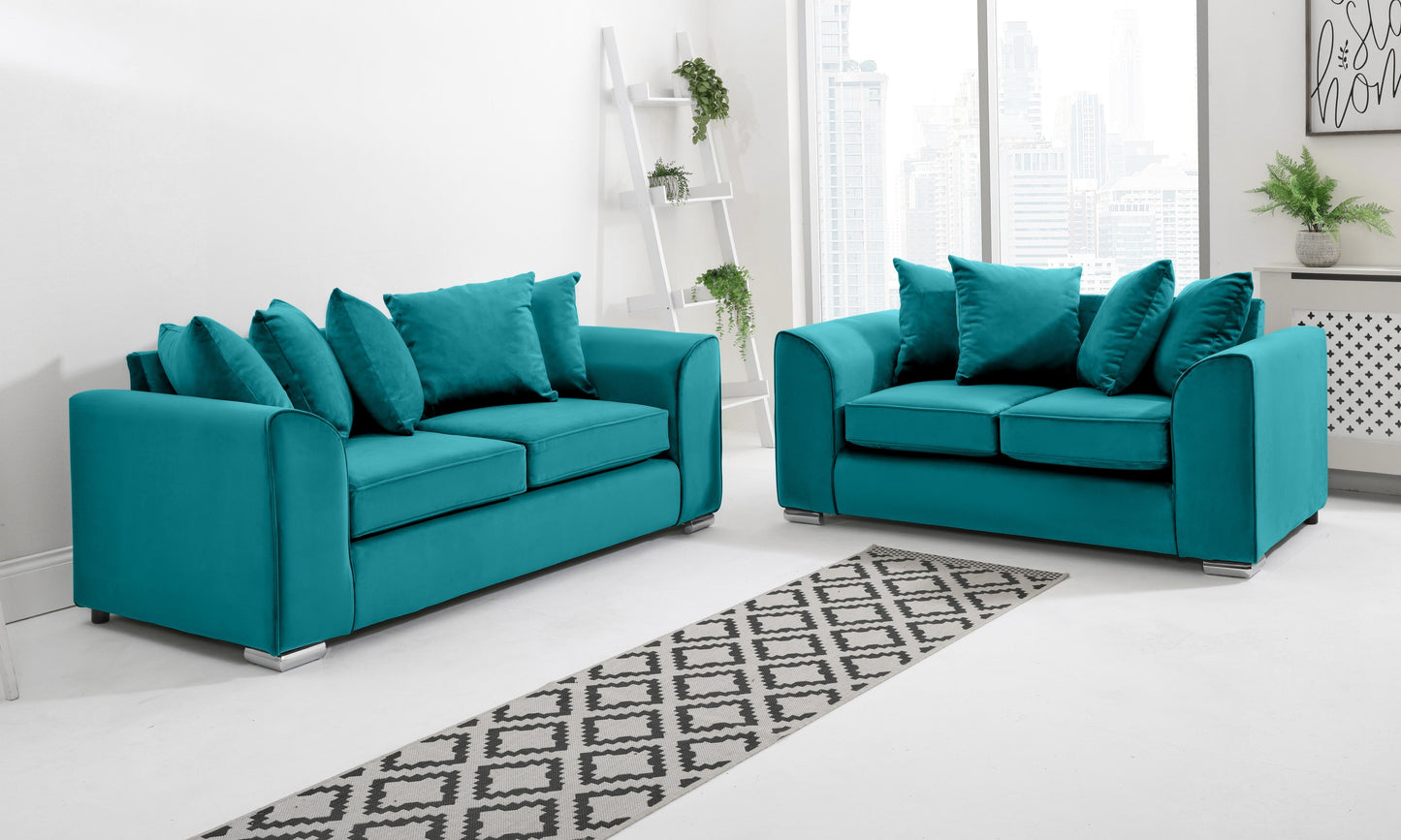 Dylan 3+2 Scatterback Turquoise