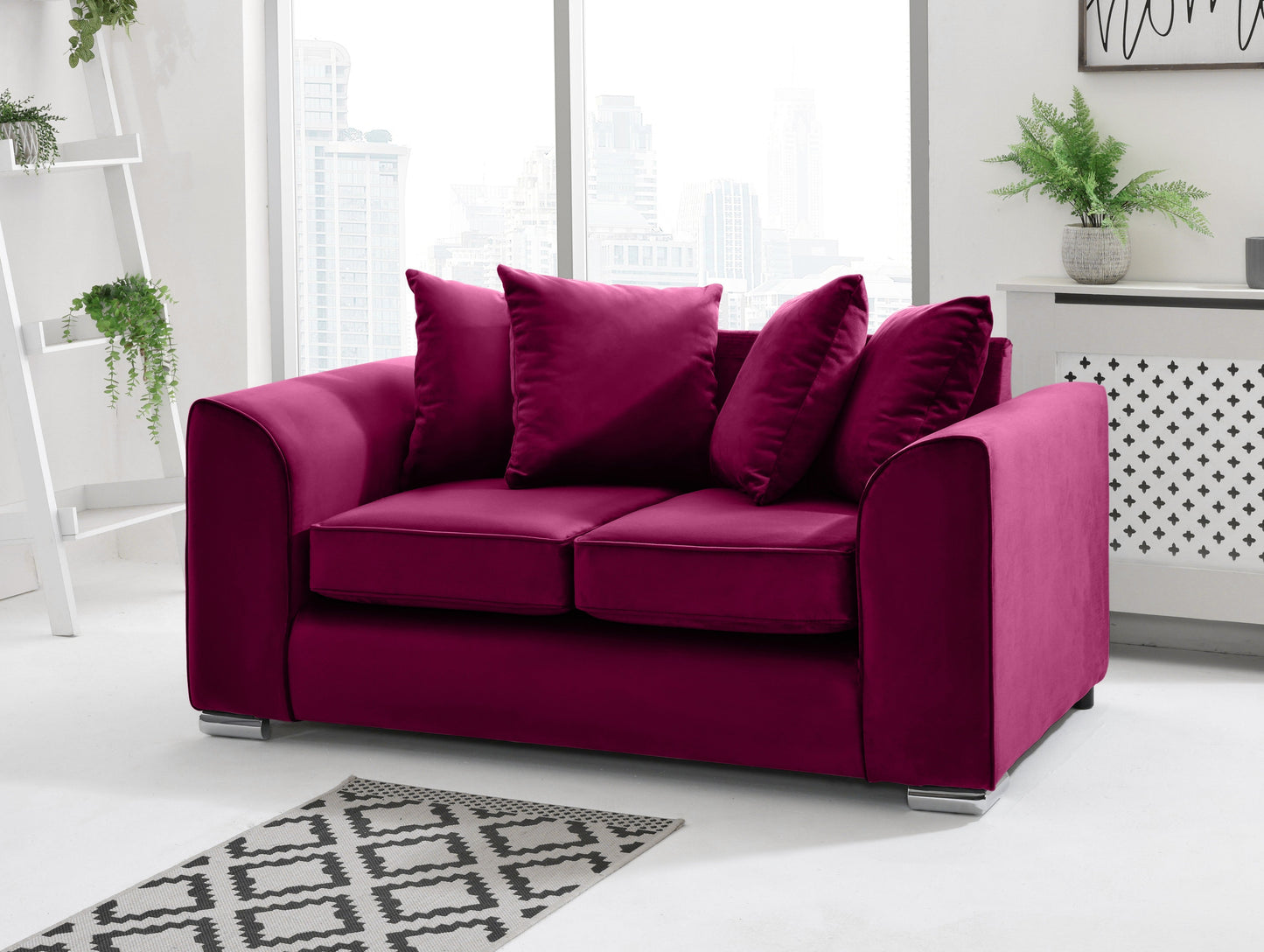 Dylan 3+2 Scatterback 2 Seater Claret