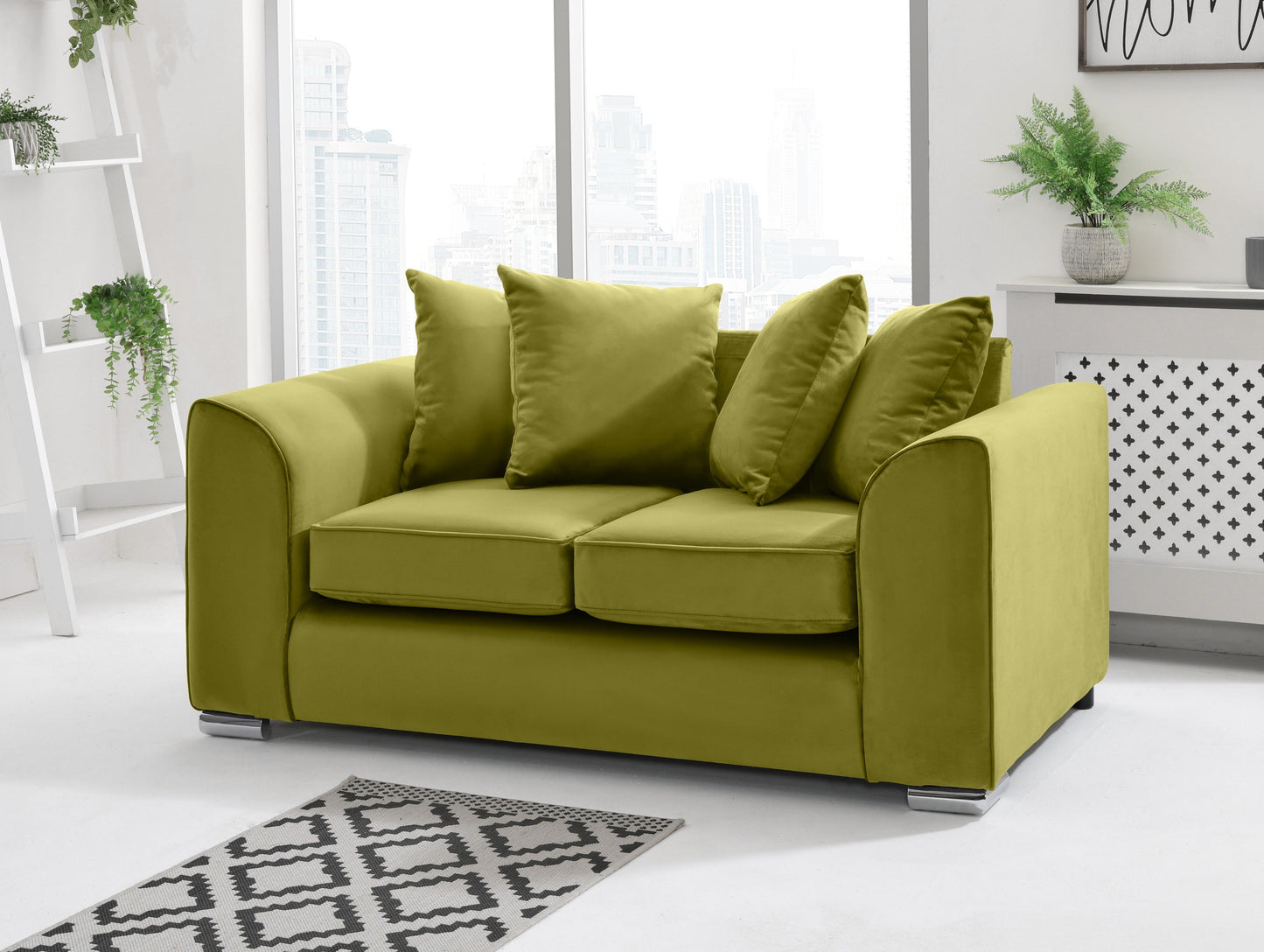Dylan 3+2 Scatterback 2 Seater Lime