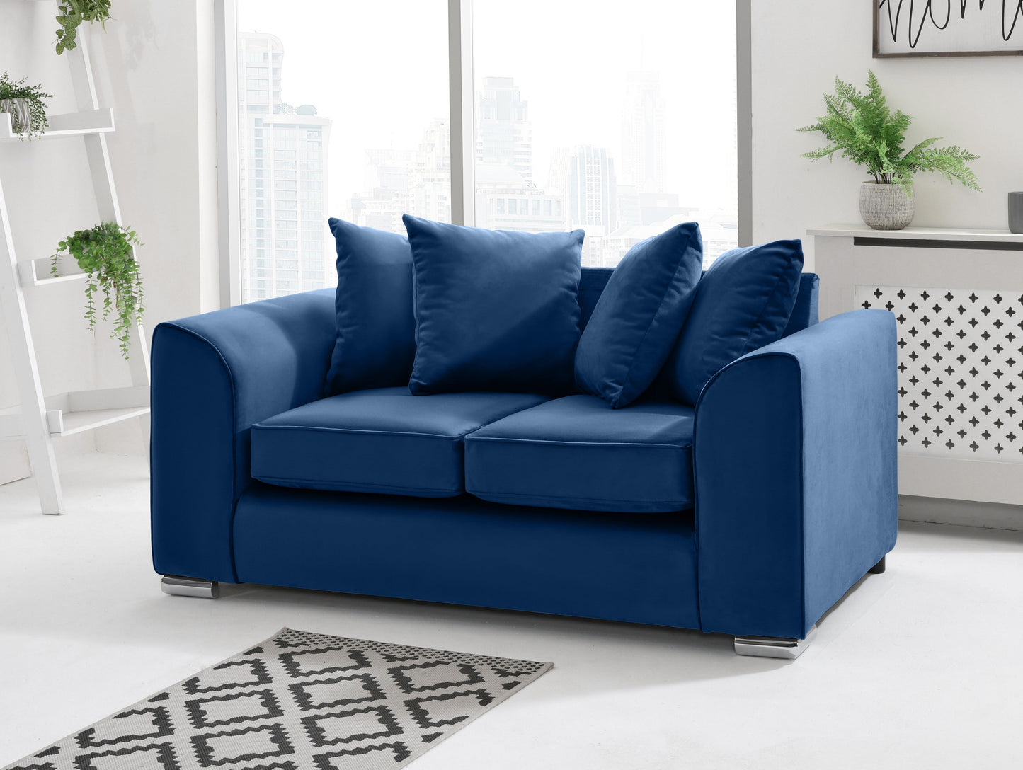 Dylan 3+2 Scatterback 2 Seater Blue