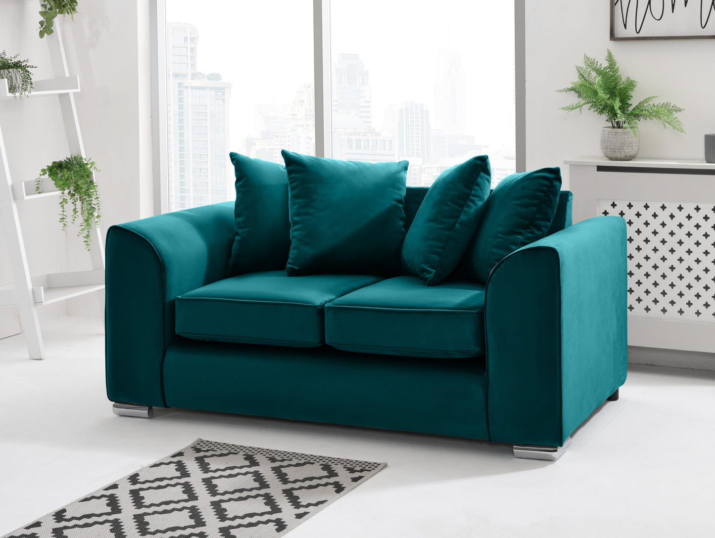 Dylan 3+2 Scatterback 2 Seater New Teal