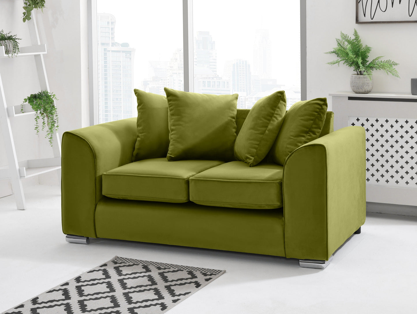 Dylan 3+2 Scatterback 2 Seater Olive