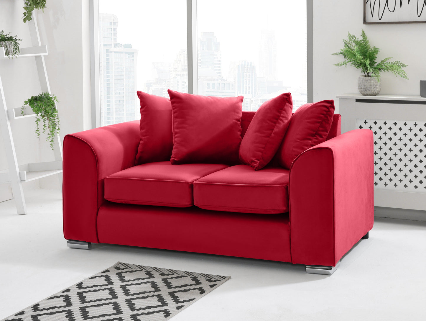 Dylan 3+2 Scatterback 2 Seater Red