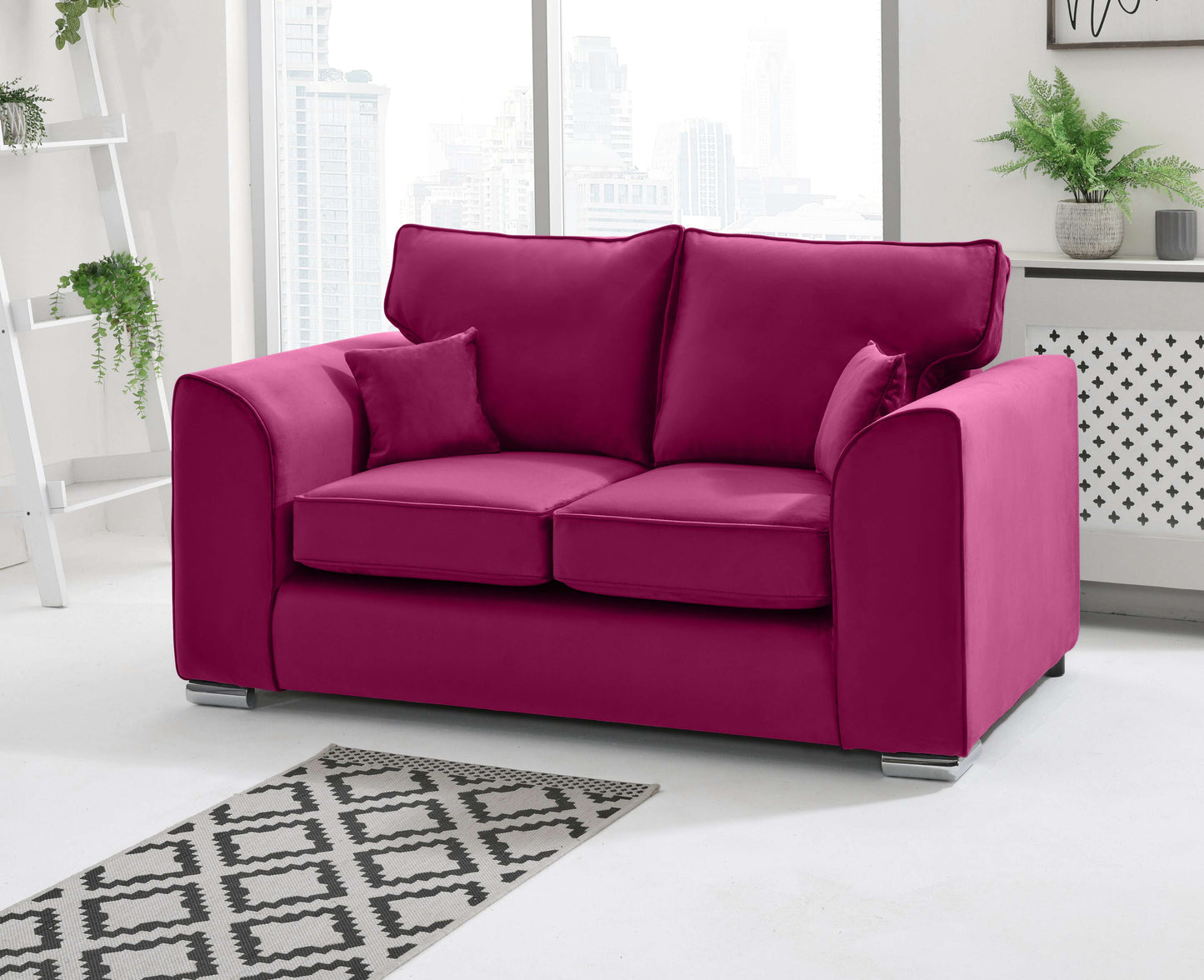 Dylan 3+2 Fullback 2 Seater Cerise