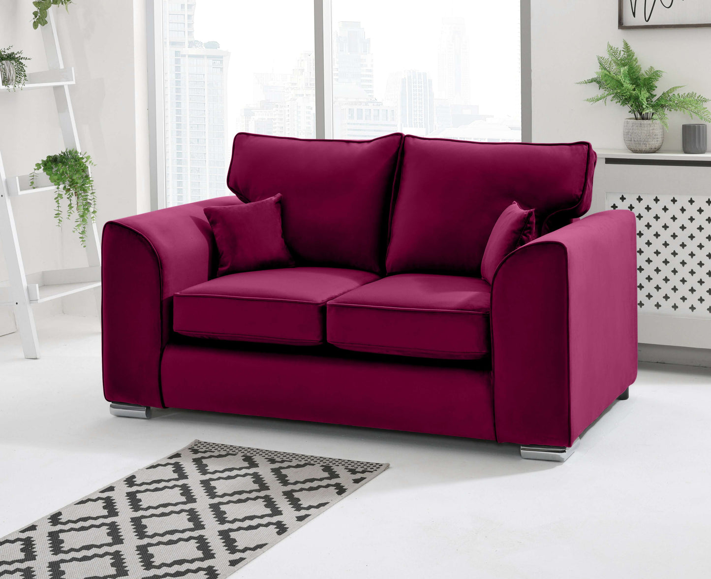 Dylan 3+2 Fullback 2 Seater Claret