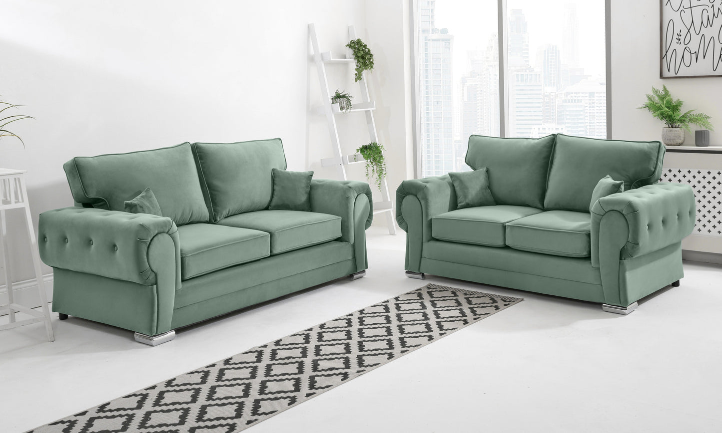 Verona Plush 3+2 Fullback Green
