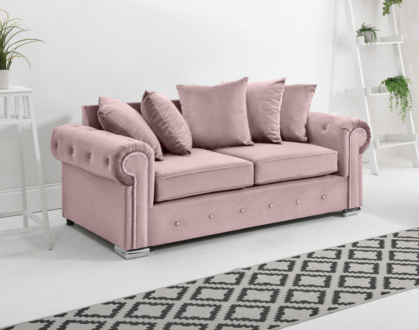 Olympia 3+2 Scatterback 3 Seater Pink