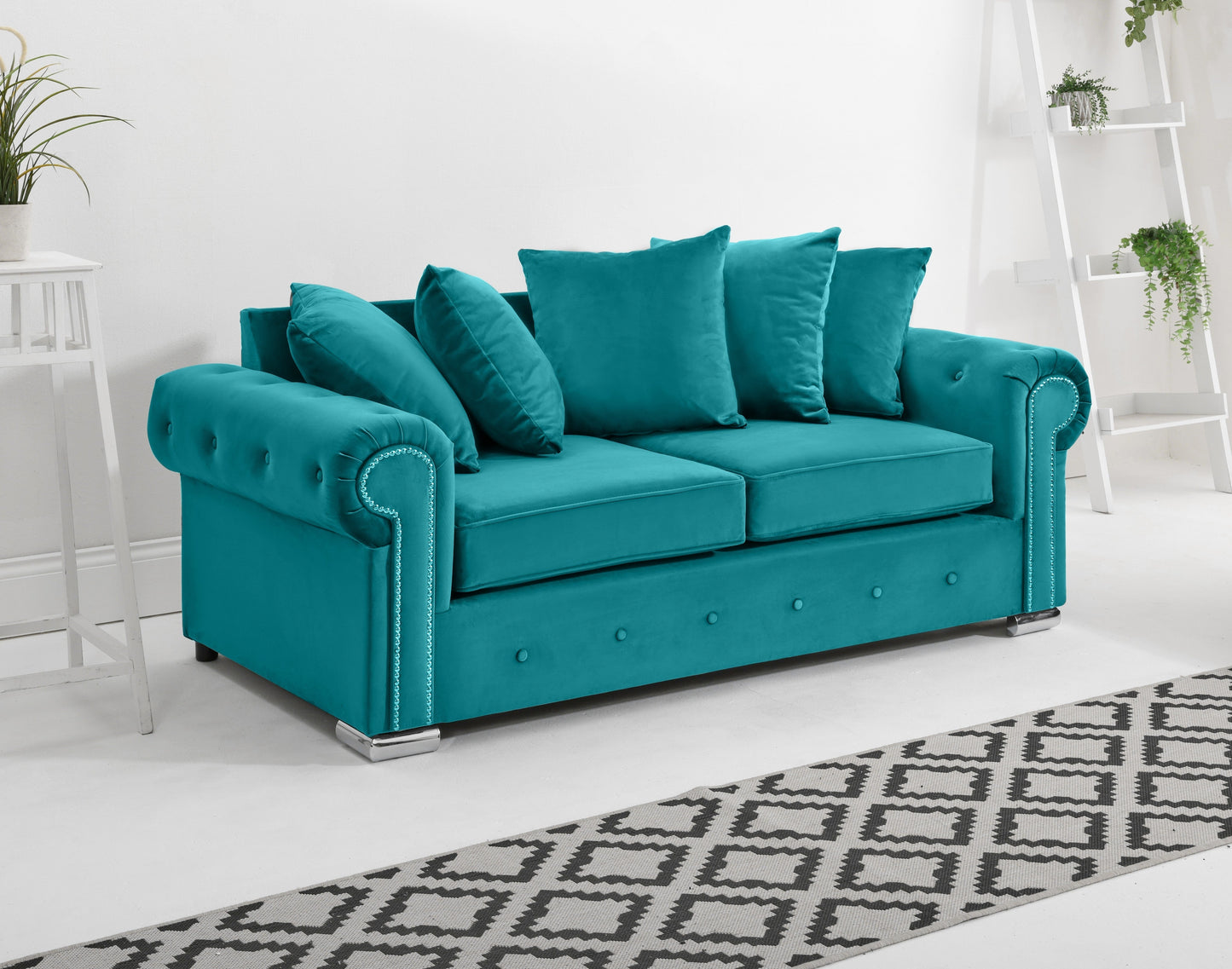 Olympia 3+2 Scatterback 3 Seater Turquoise