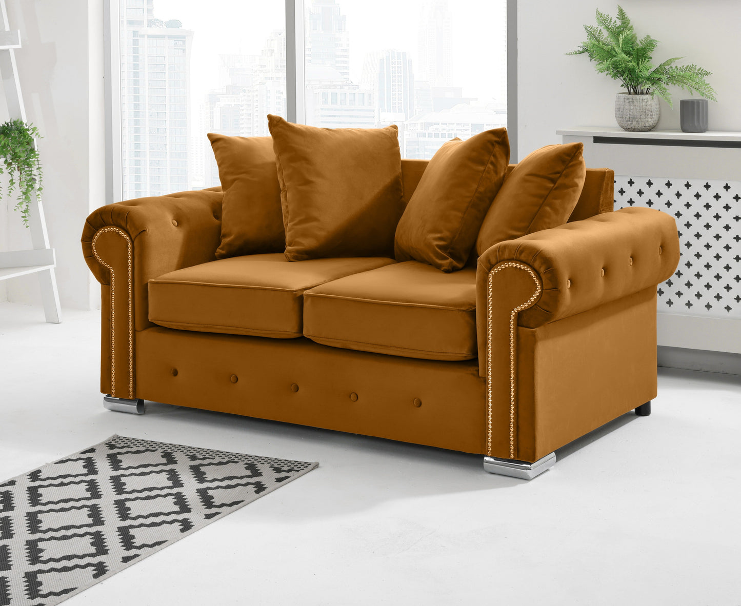 Olympia 3+2 Scatterback 2 Seater Burnt Orange