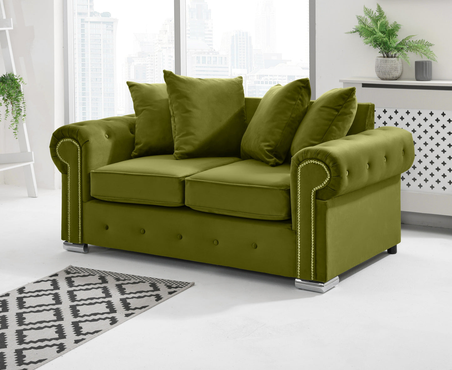 Olympia 3+2 Scatterback 2 Seater Olive