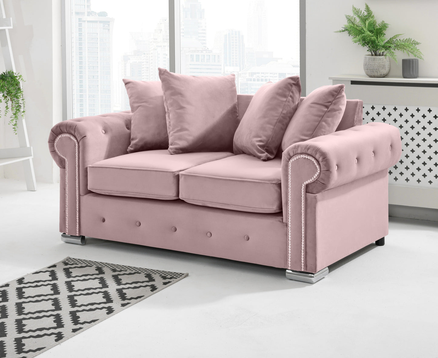 Olympia 3+2 Scatterback 2 Seater Pink