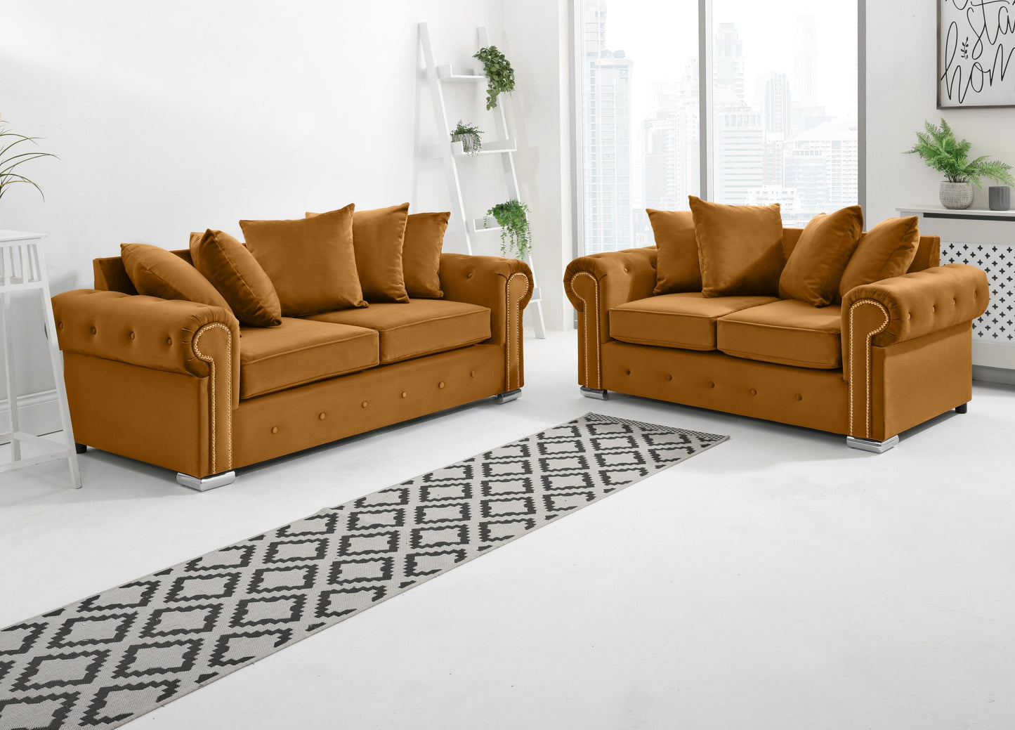 Olympia 3+2 Scatterback Burnt Orange