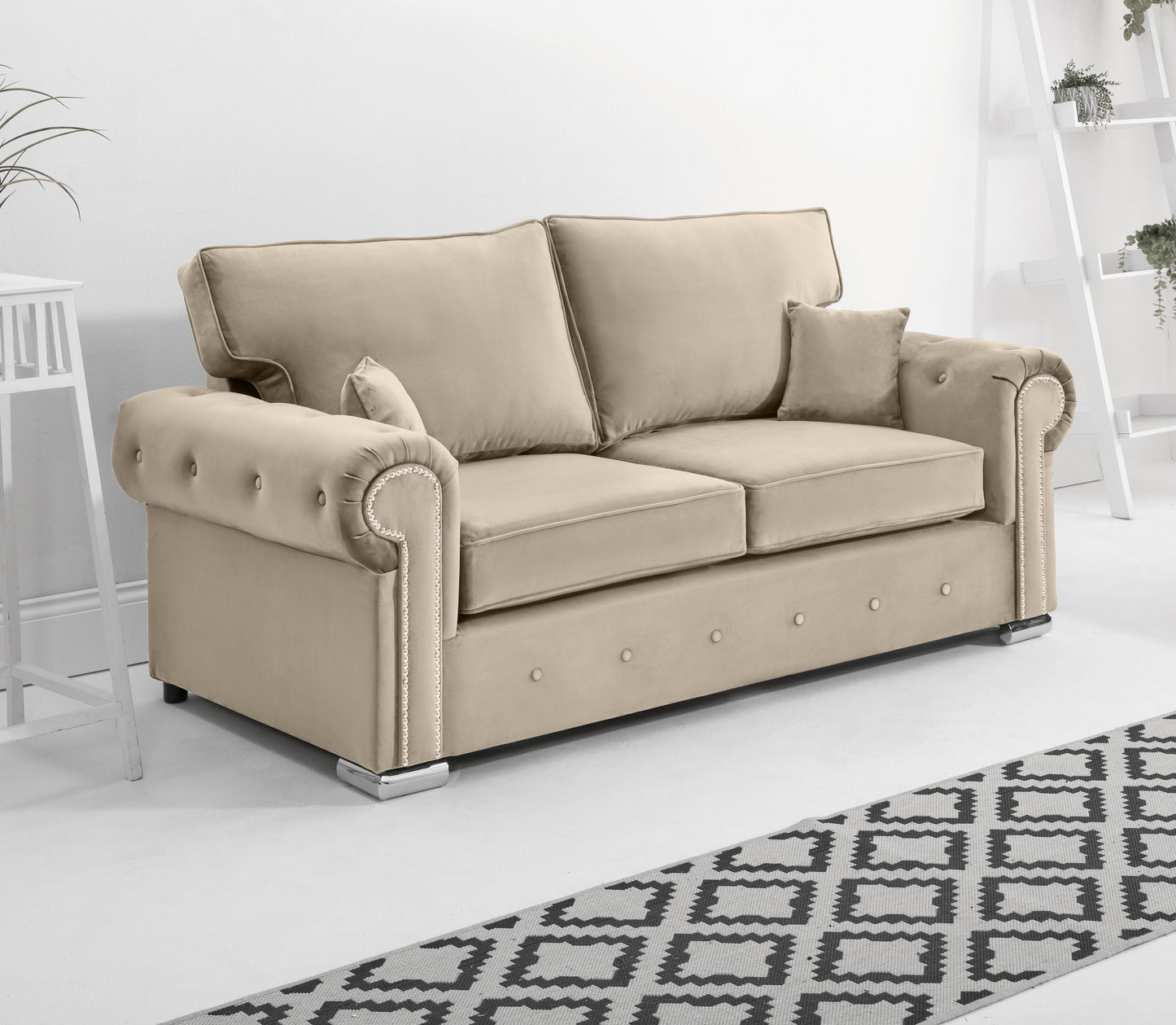 Olympia 3+2 Fullback 3 Seater Cream