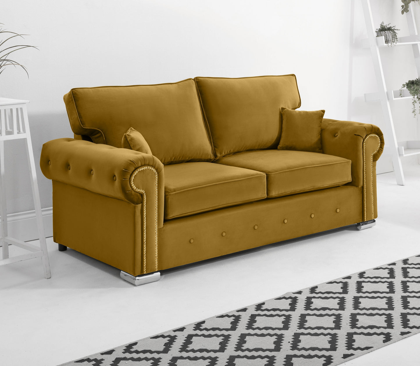 Olympia 3+2 Fullback 3 Seater Mustard