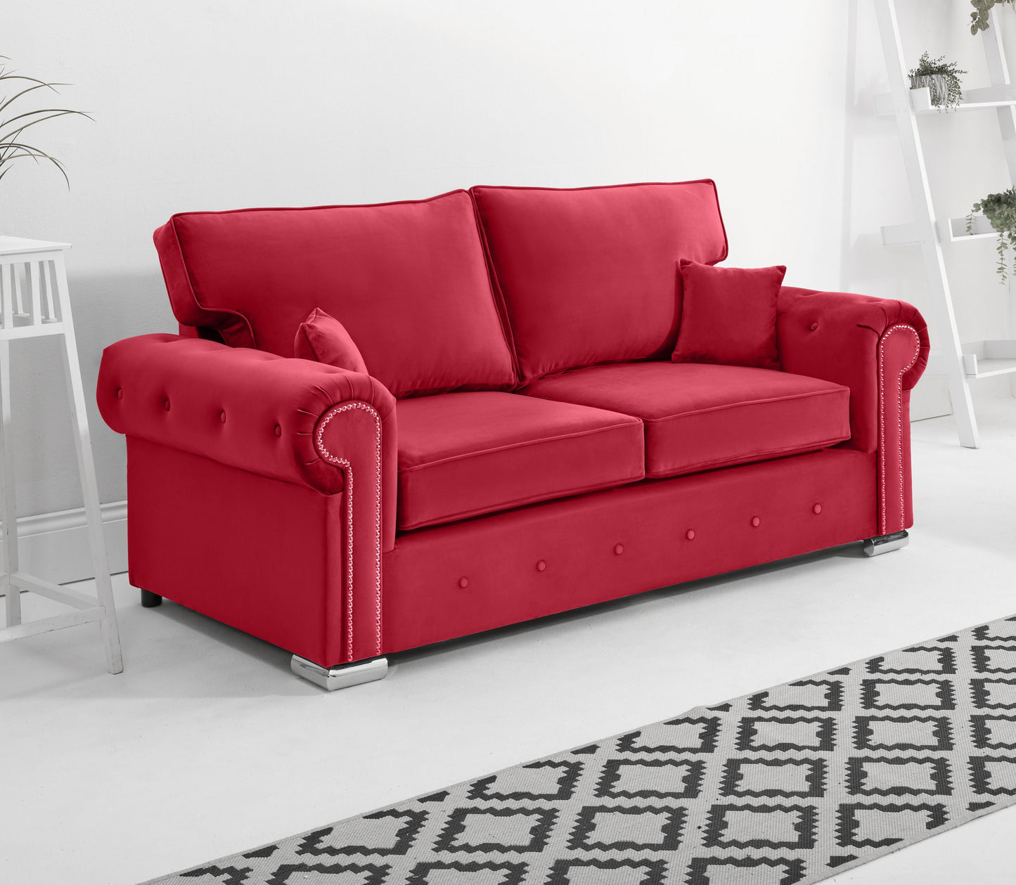 Olympia 3+2 Fullback 3 Seater Red