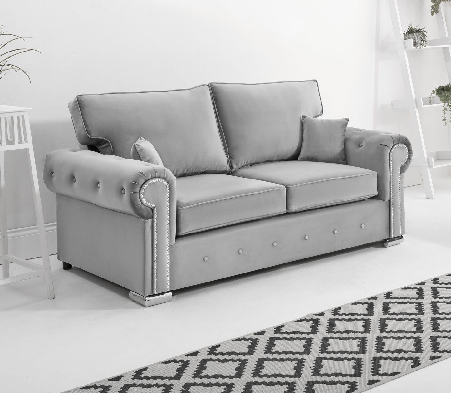 Olympia 3+2 Fullback 3 Seater Silver