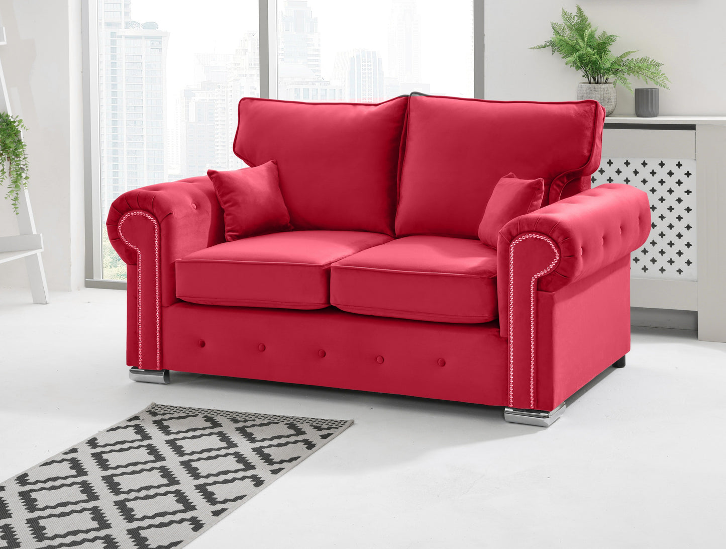 Olympia 3+2 Fullback 2 Seater Red
