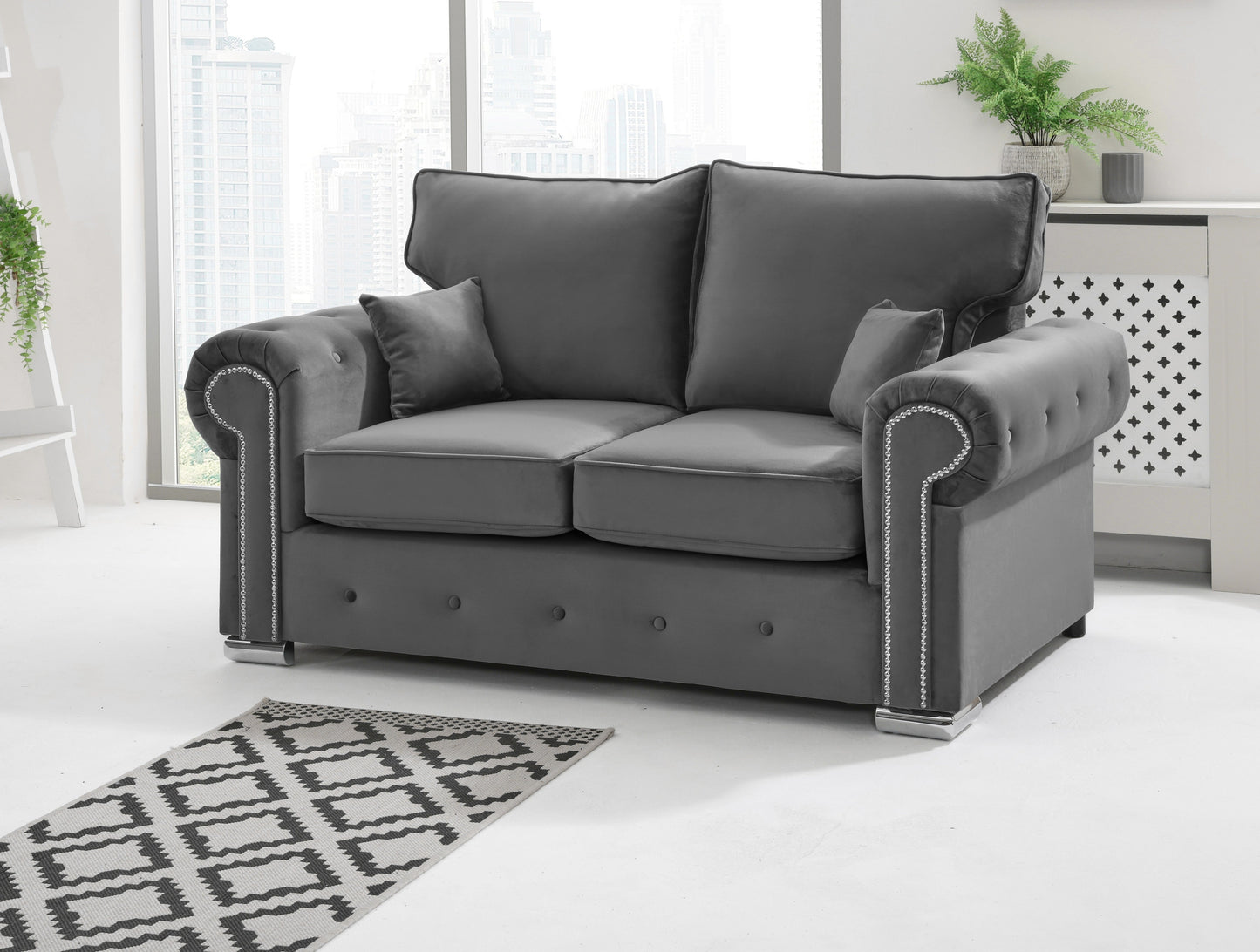 Olympia 3+2 Fullback 2 Seater Grey