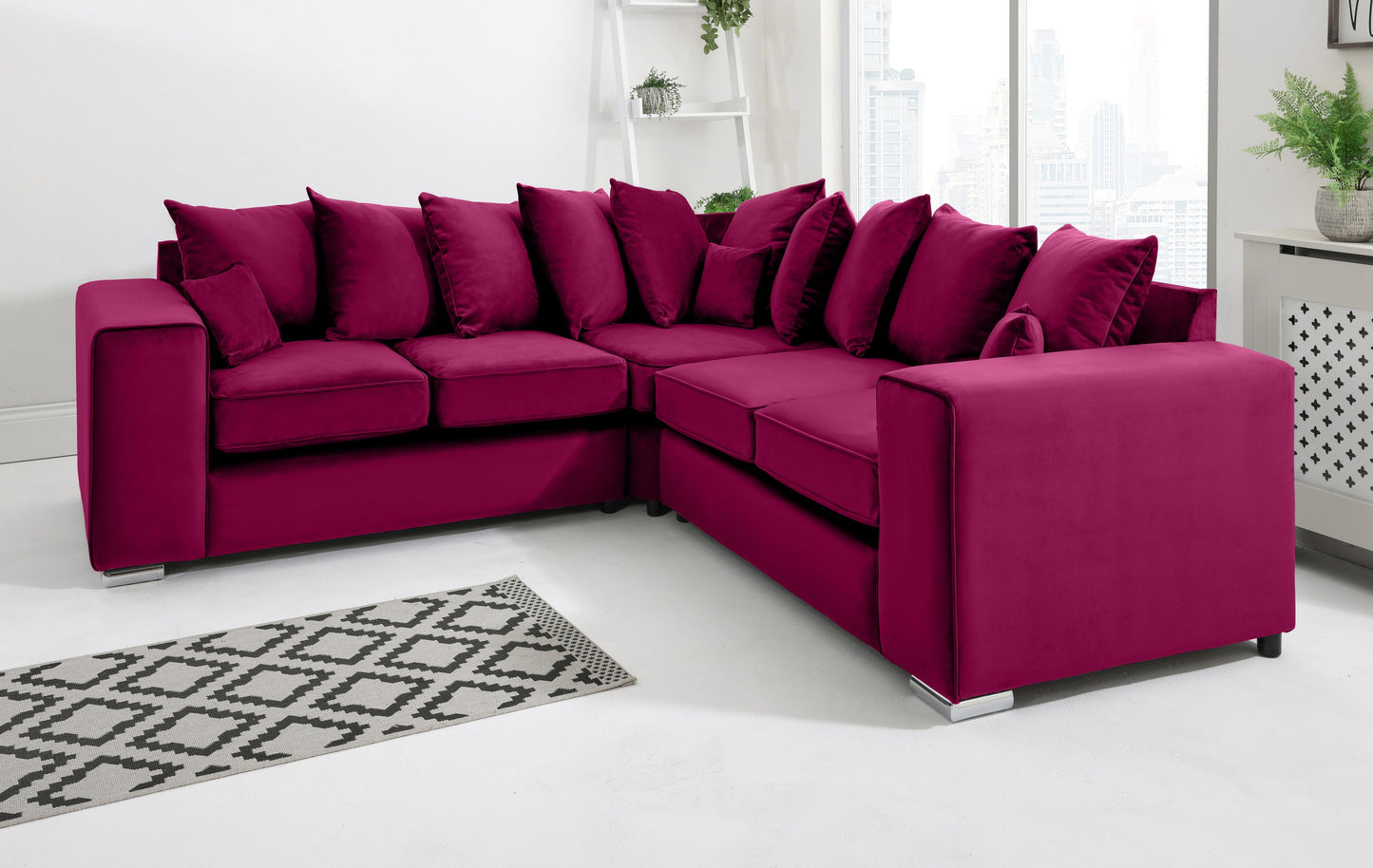 Madrid Corner Scatterback Claret