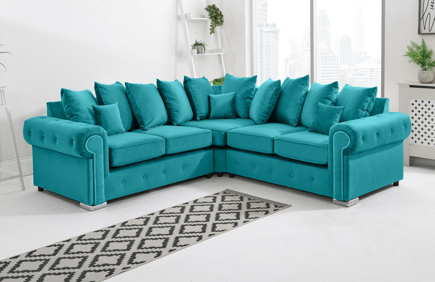 Olympia Corner Scatterback Turquoise