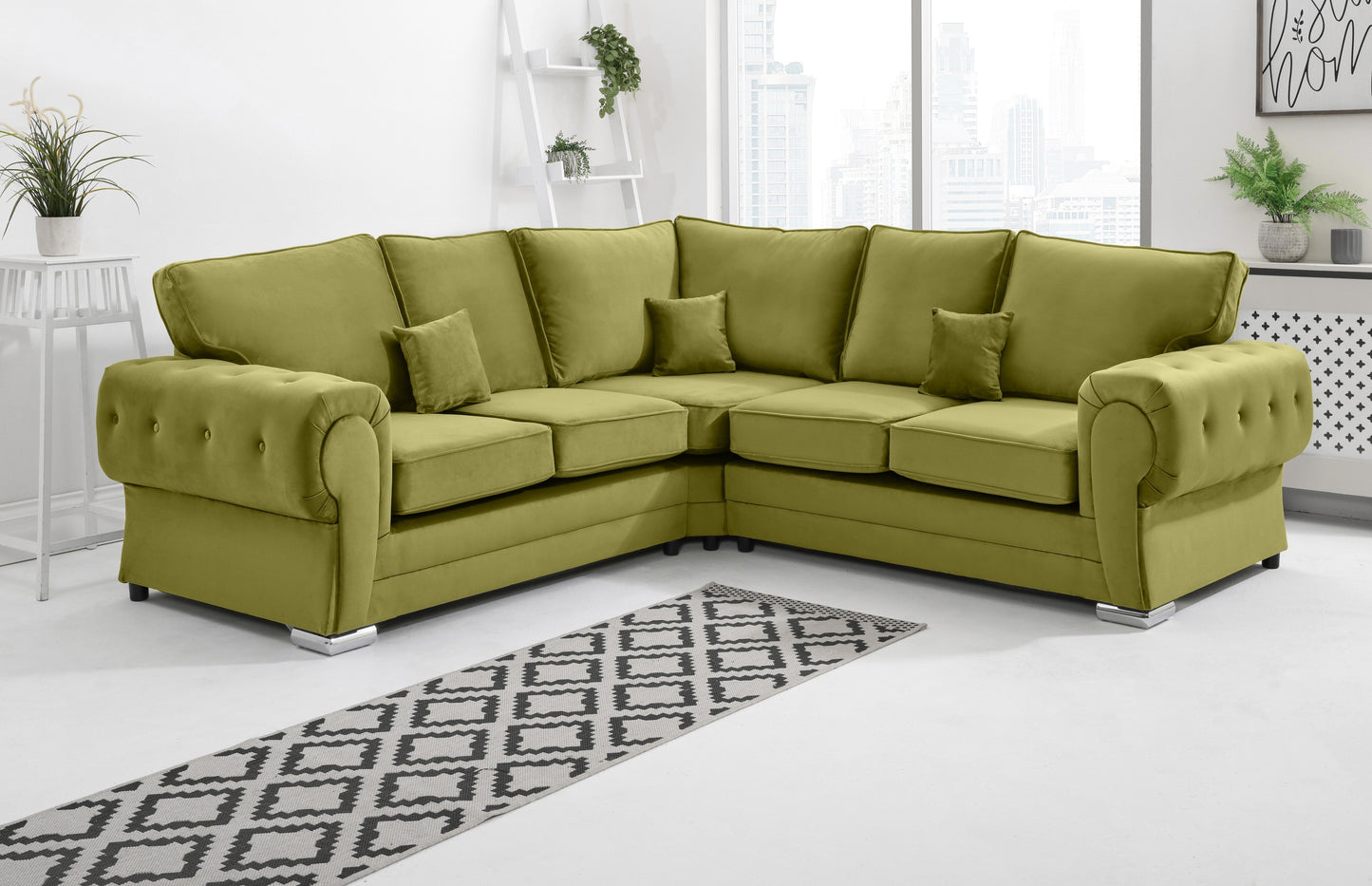 Verona Plush Corner Fullback Lime