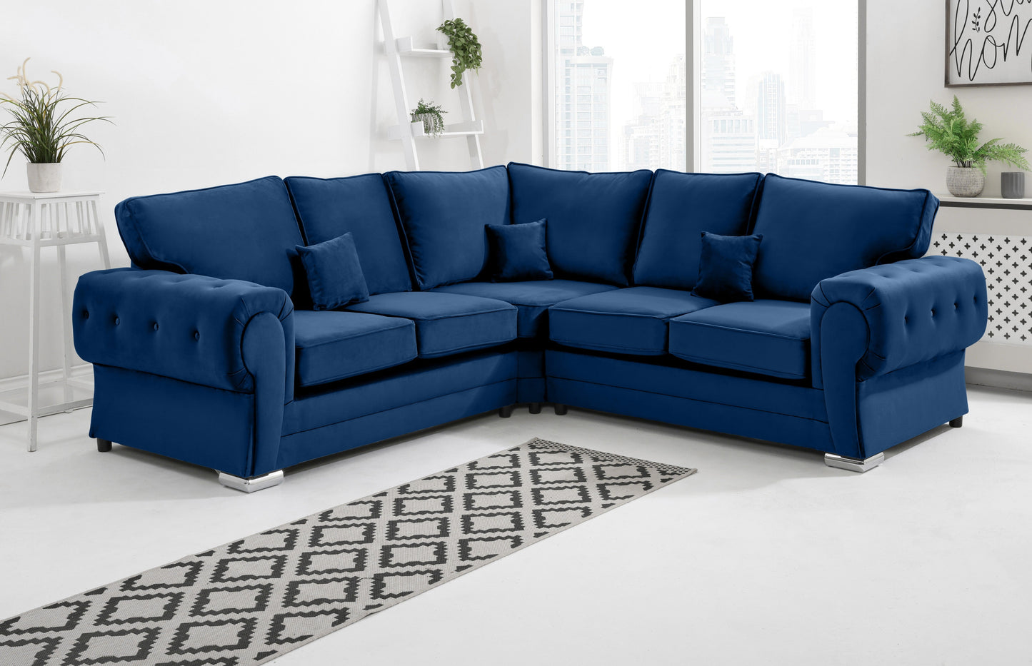 Verona Plush Corner Fullback Blue