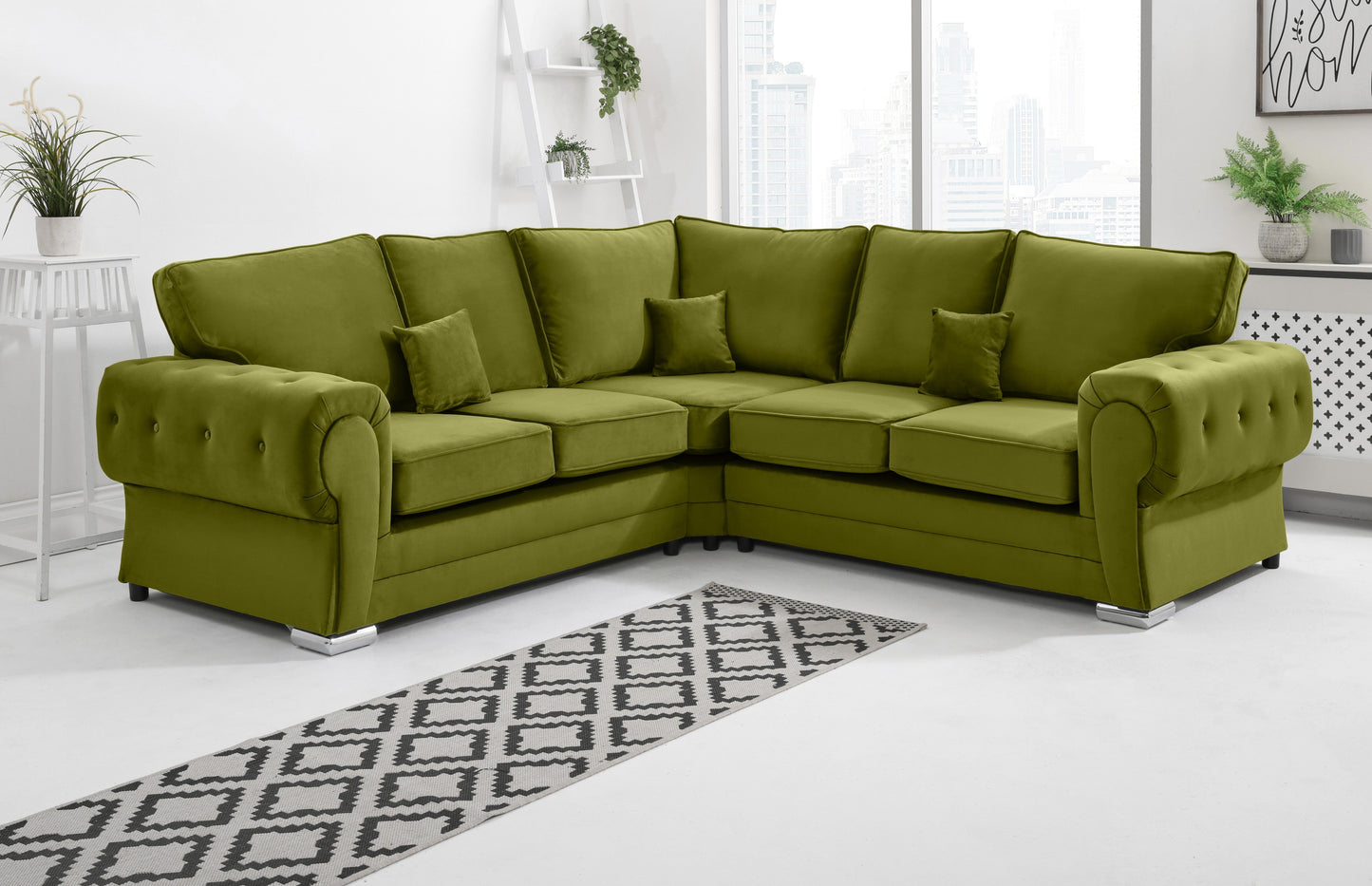 Verona Plush Corner Fullback Olive