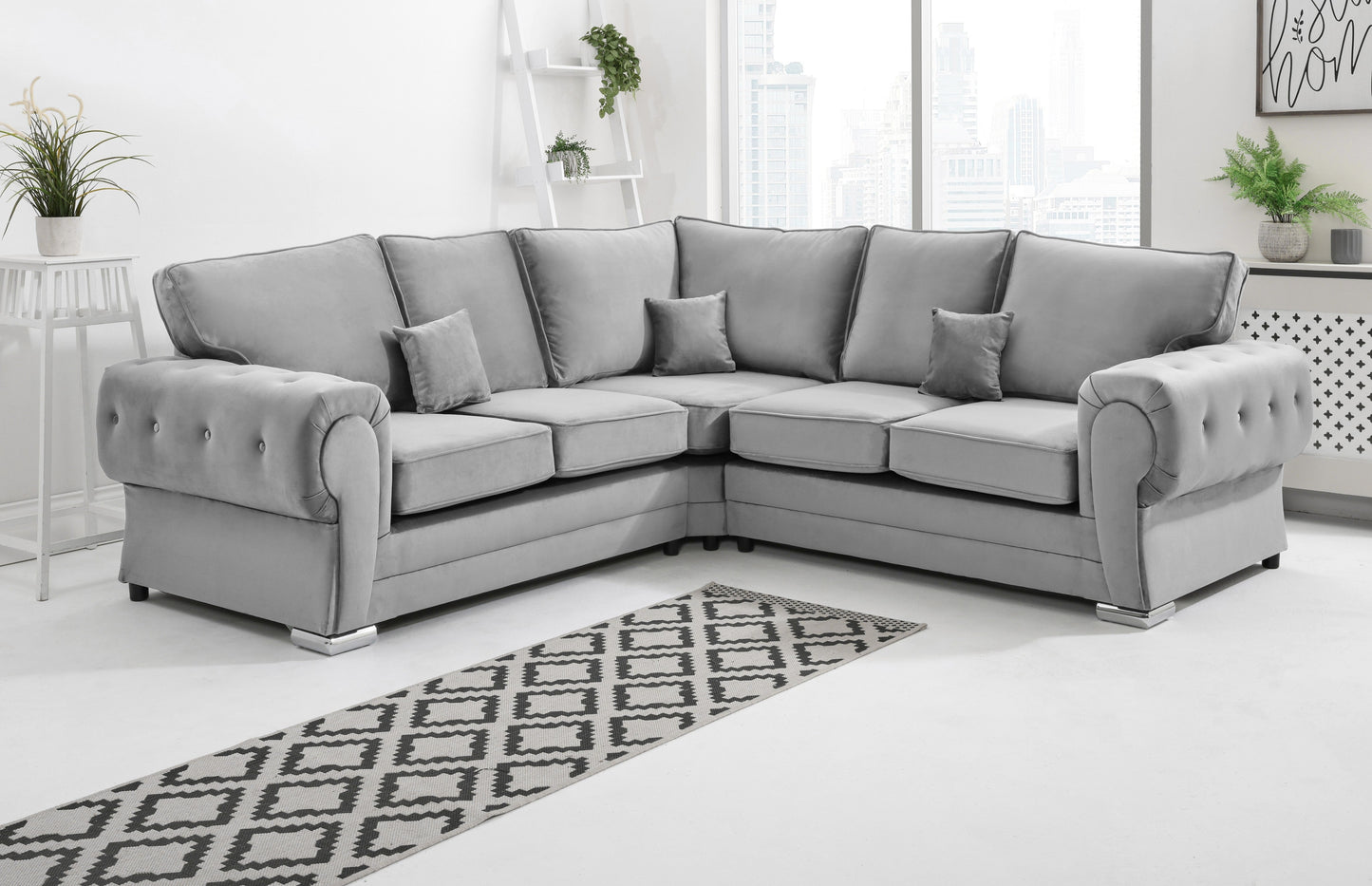 Verona Plush Corner Fullback Silver