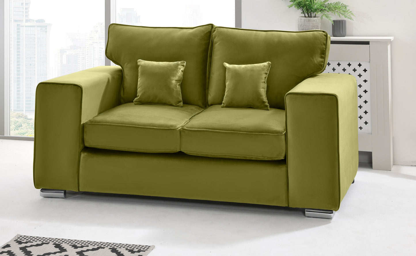 Madrid 3+2 Fullback 2 Seater Lime