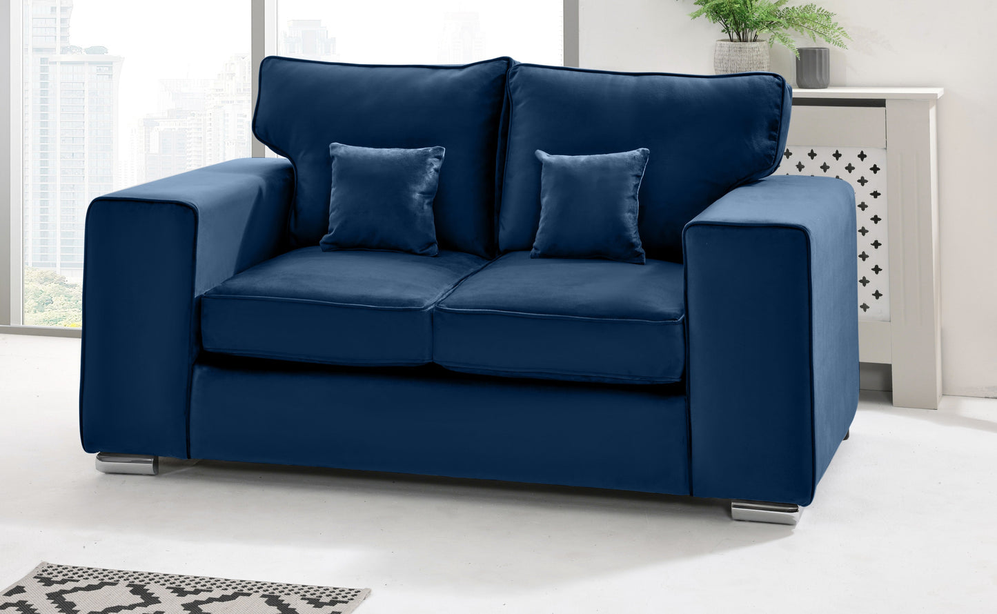 Madrid 3+2 Fullback 2 Seater Blue