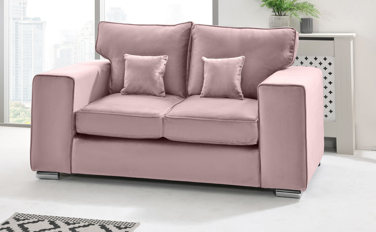 Madrid 3+2 Fullback 2 Seater Pink