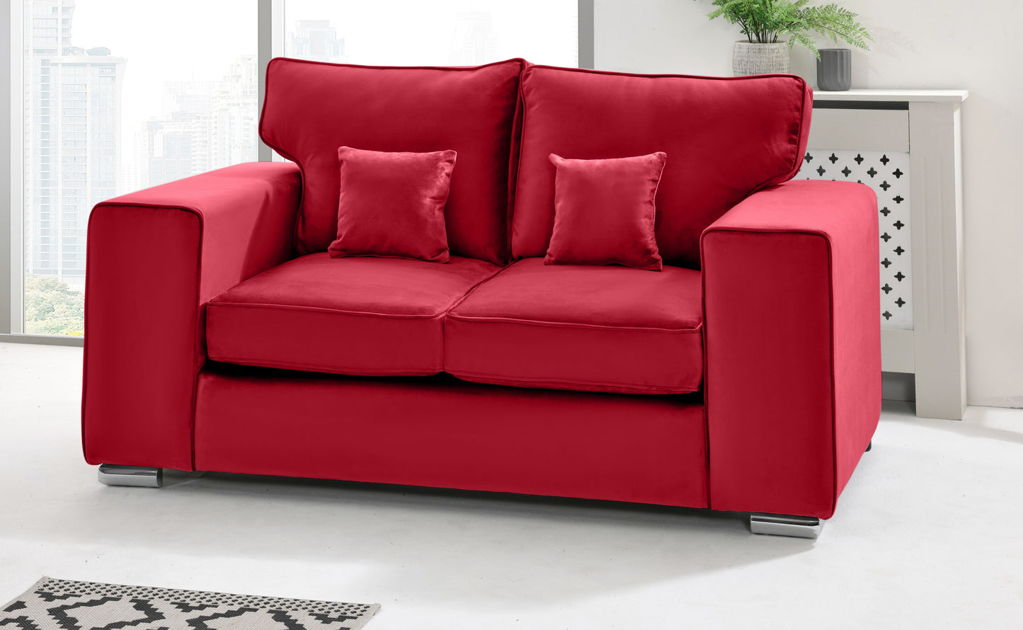 Madrid 3+2 Fullback 2 Seater Red