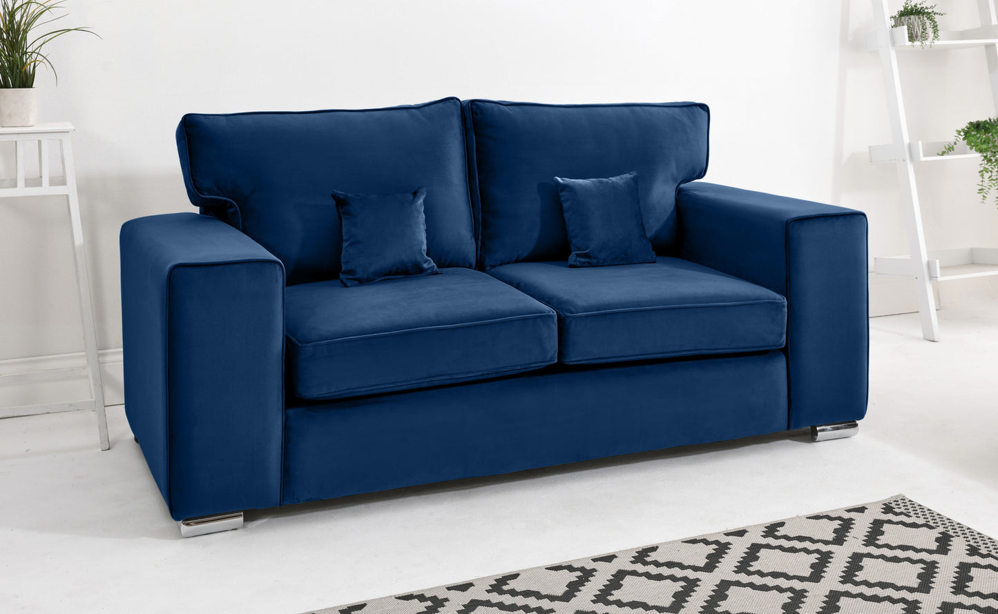 Madrid 3+2 Fullback 3 Seater Blue
