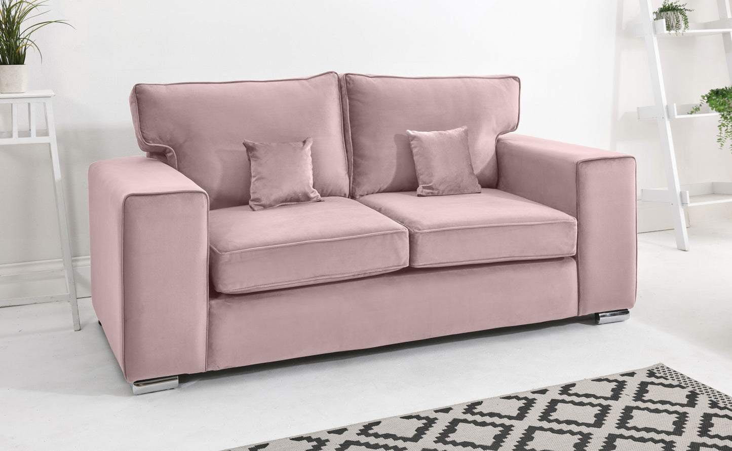 Madrid 3+2 Fullback 3 Seater Pink