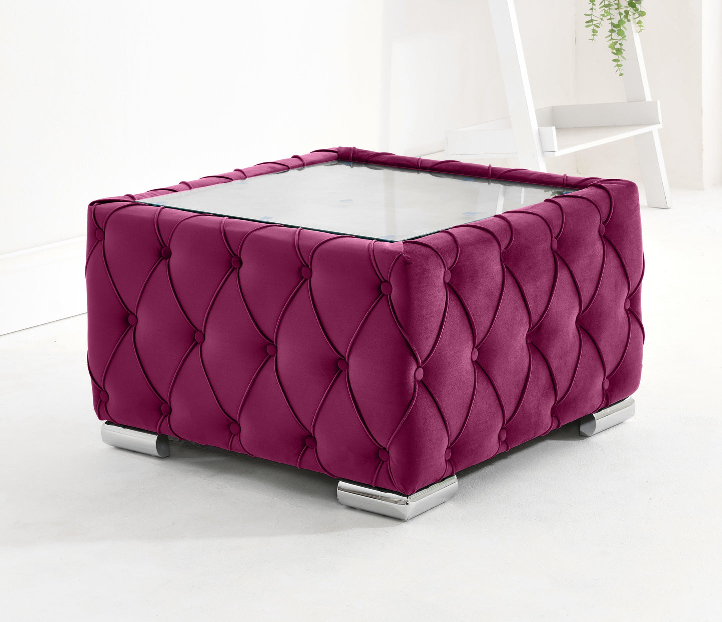 Olympia Corner Fullback Coffee Table Cerise