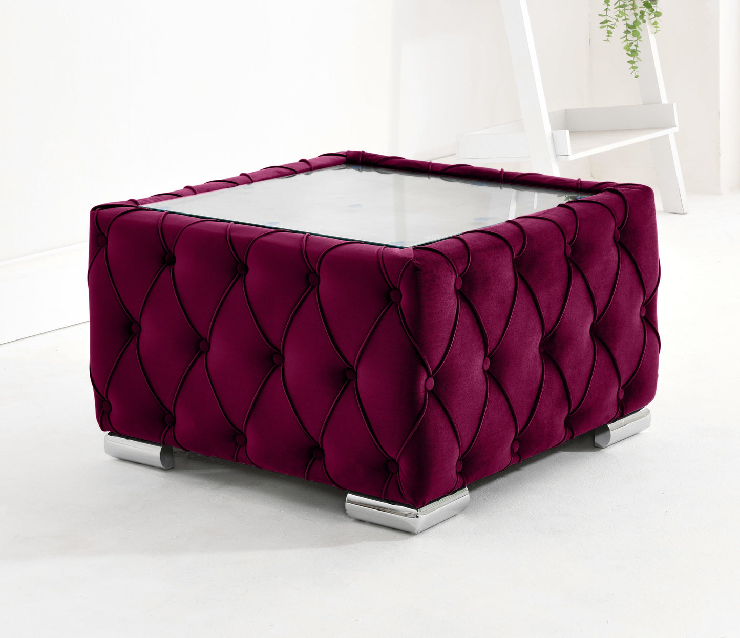 Olympia Corner Scatterback Coffee Table Claret