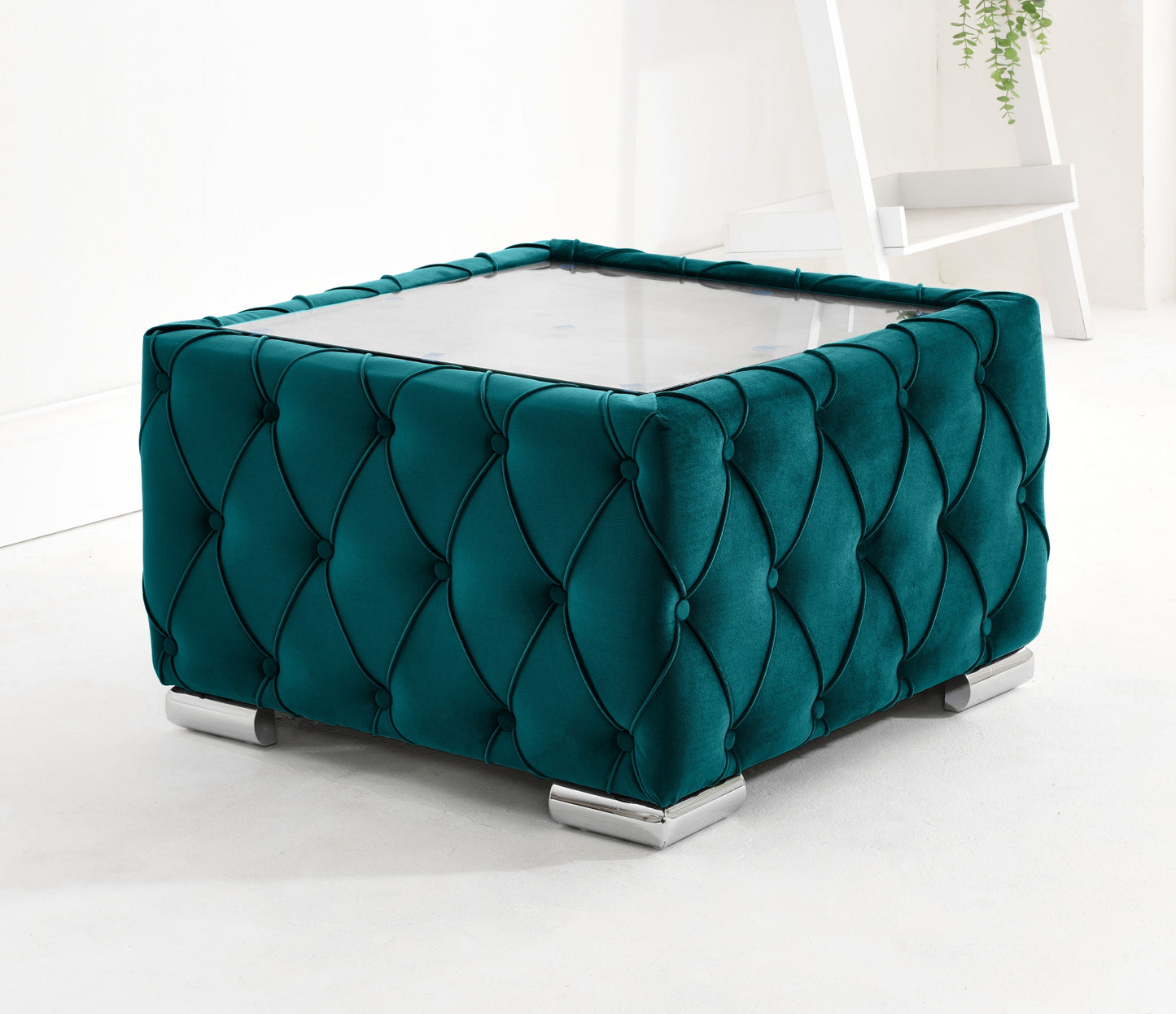 Olympia Corner Scatterback Coffee Table New Teal