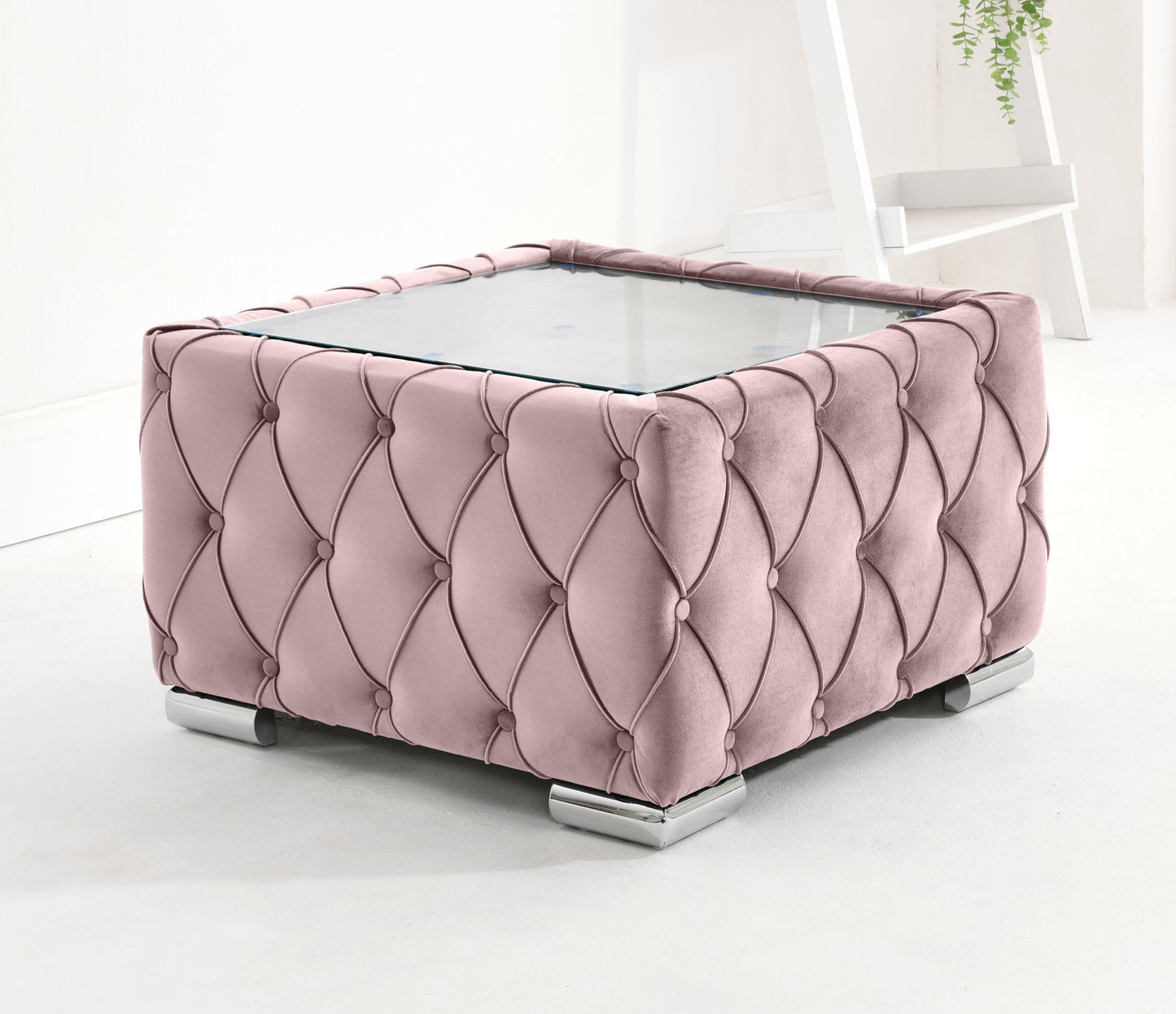 Olympia Corner Scatterback Coffee Table Pink