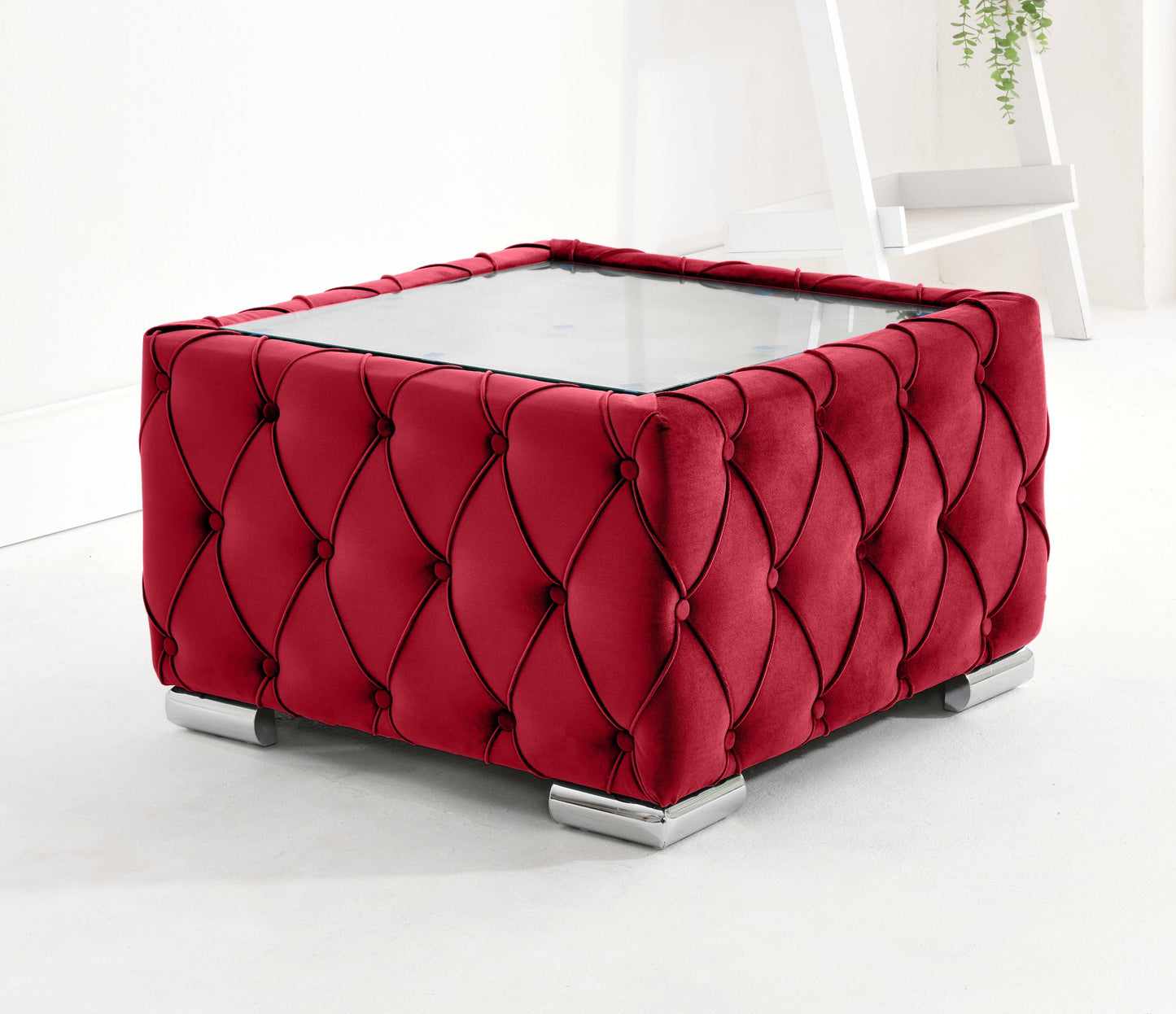 Olympia Corner Scatterback Coffee Table Red