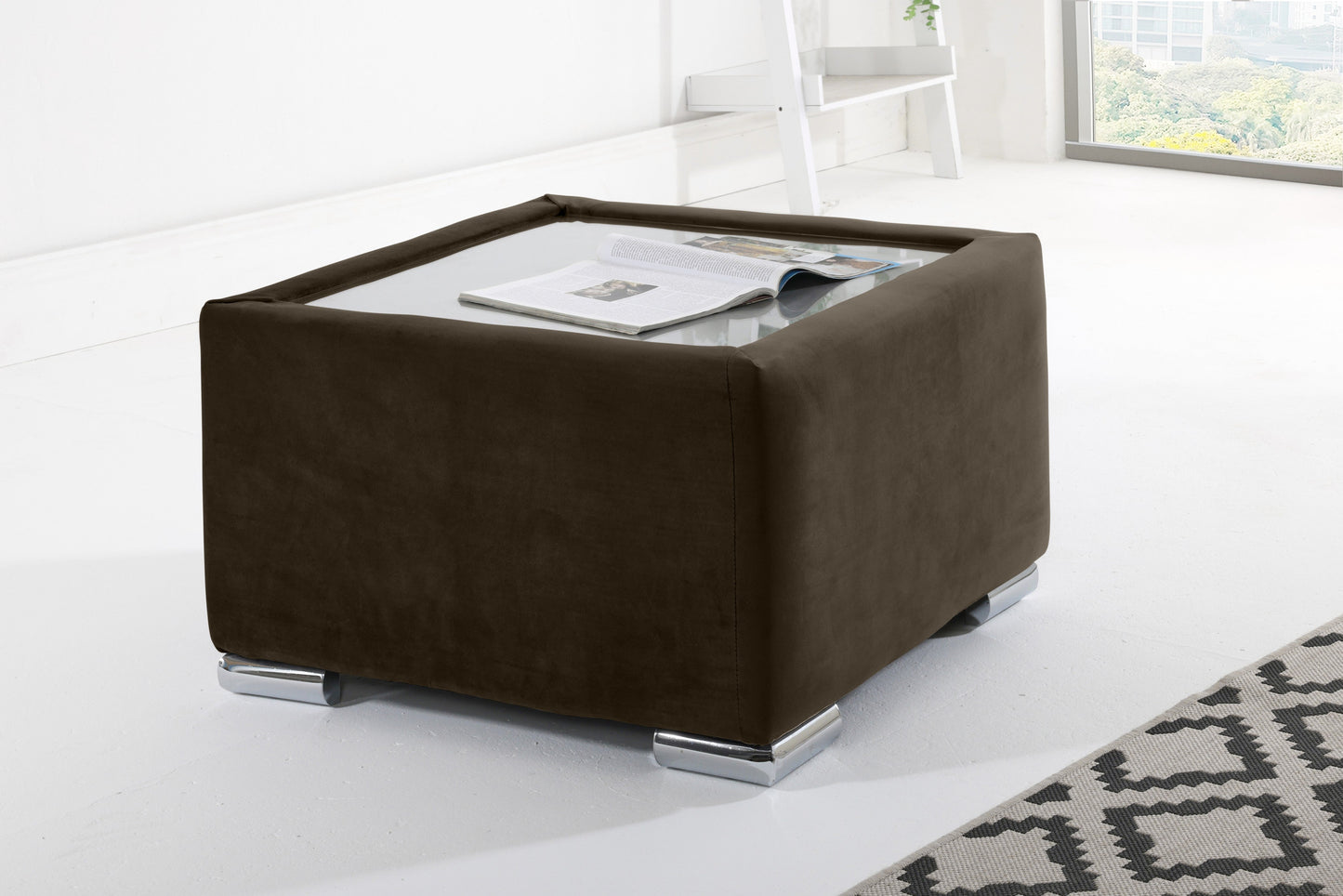 Verona Plush Corner Fullback Coffee Table Bourneville