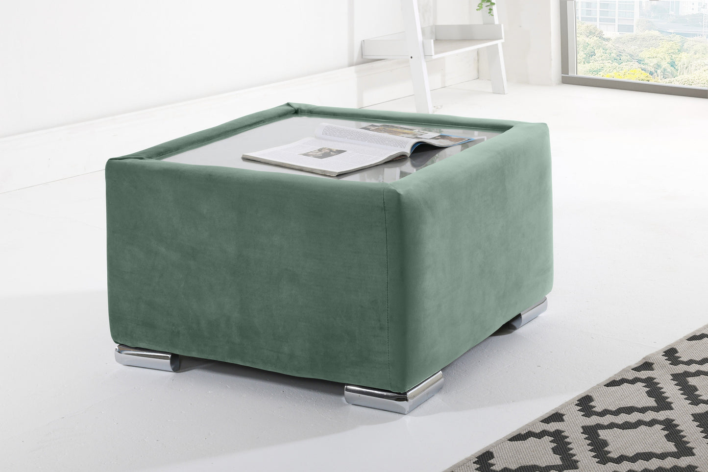 Madrid Corner Fullback Coffee Table Green