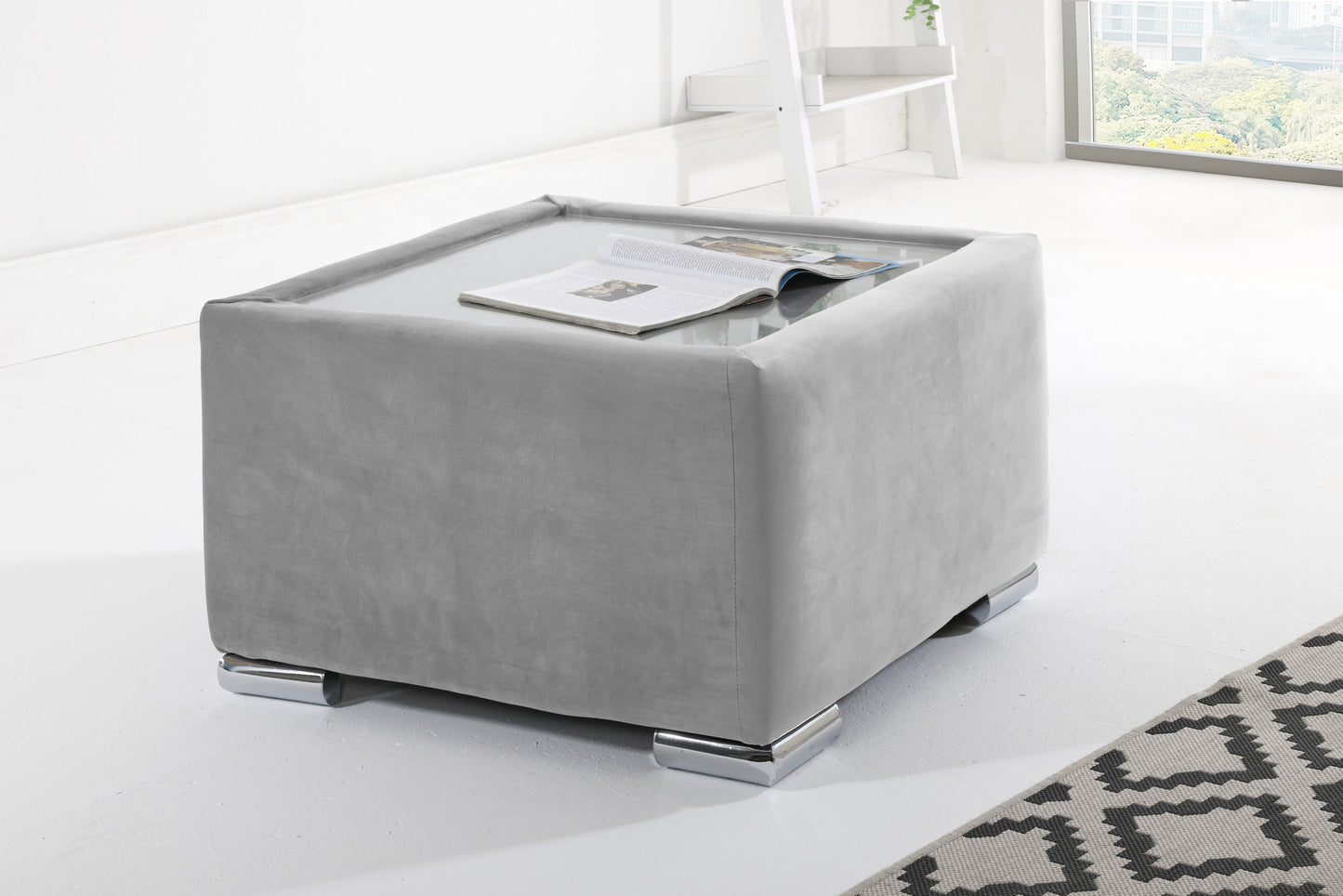 Madrid Corner Fullback Coffee Table Pebble