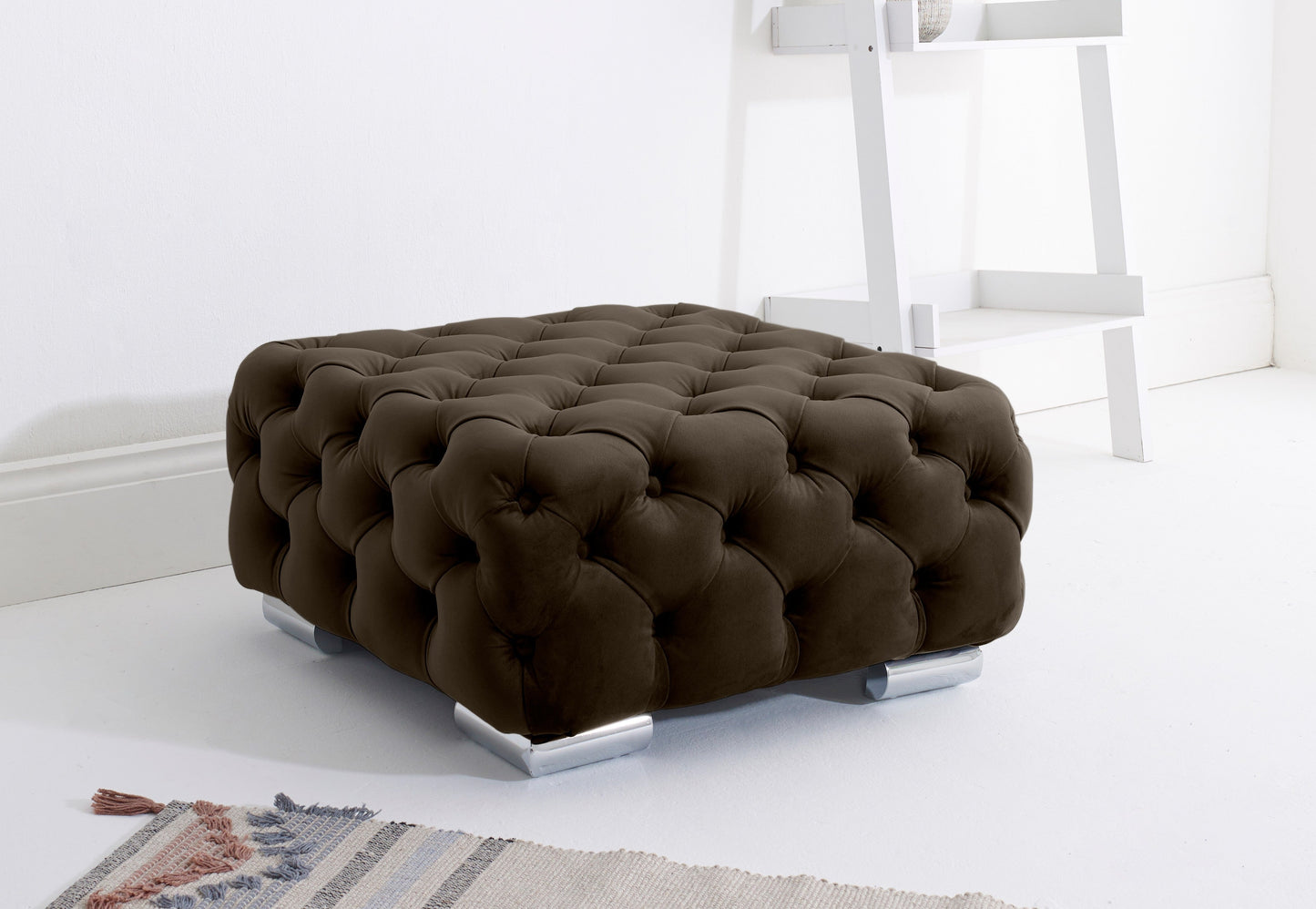Verona Plush Corner Fullback Footstool Bourneville