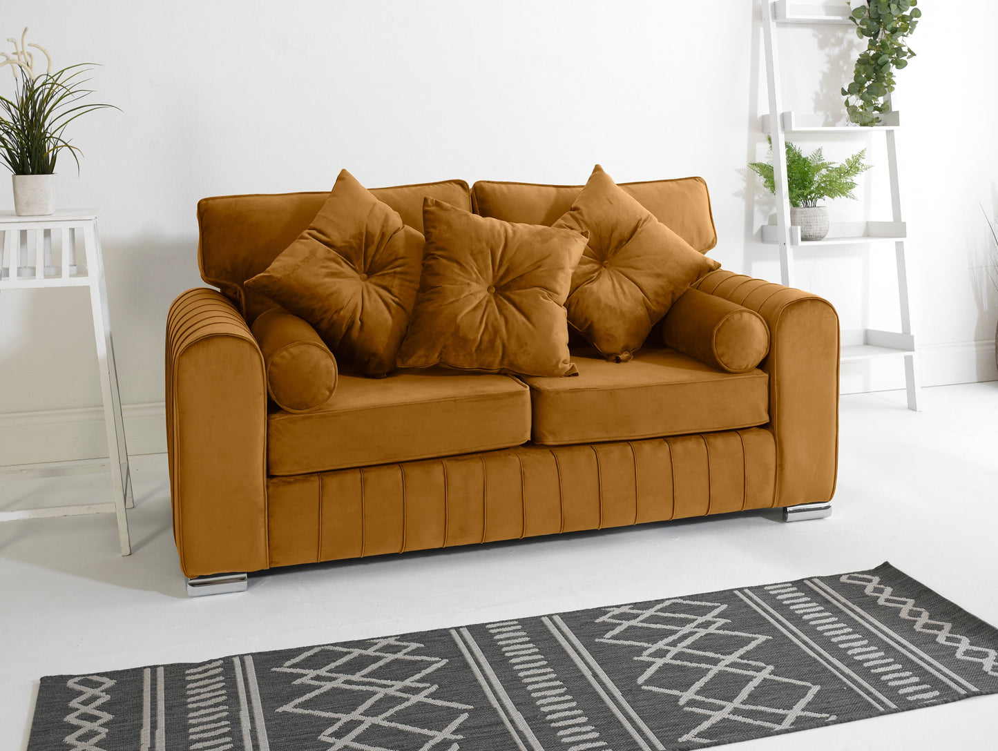 Lilly 3+2 Fullback + Extra Cushions 3 Seater Burnt Orange