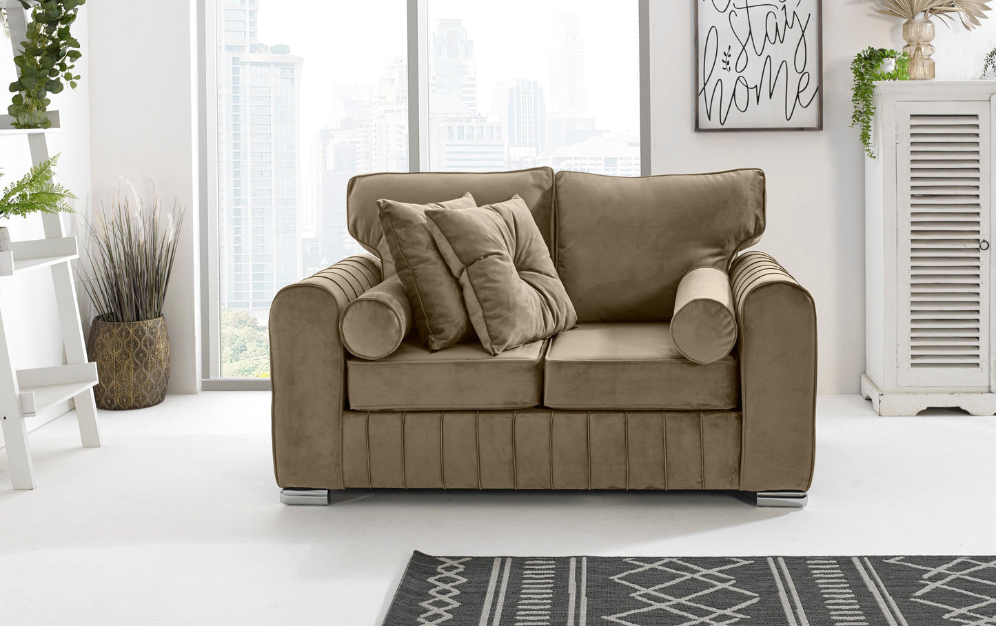 Lilly 3+2 Fullback + Extra Cushions 2 Seater Mink